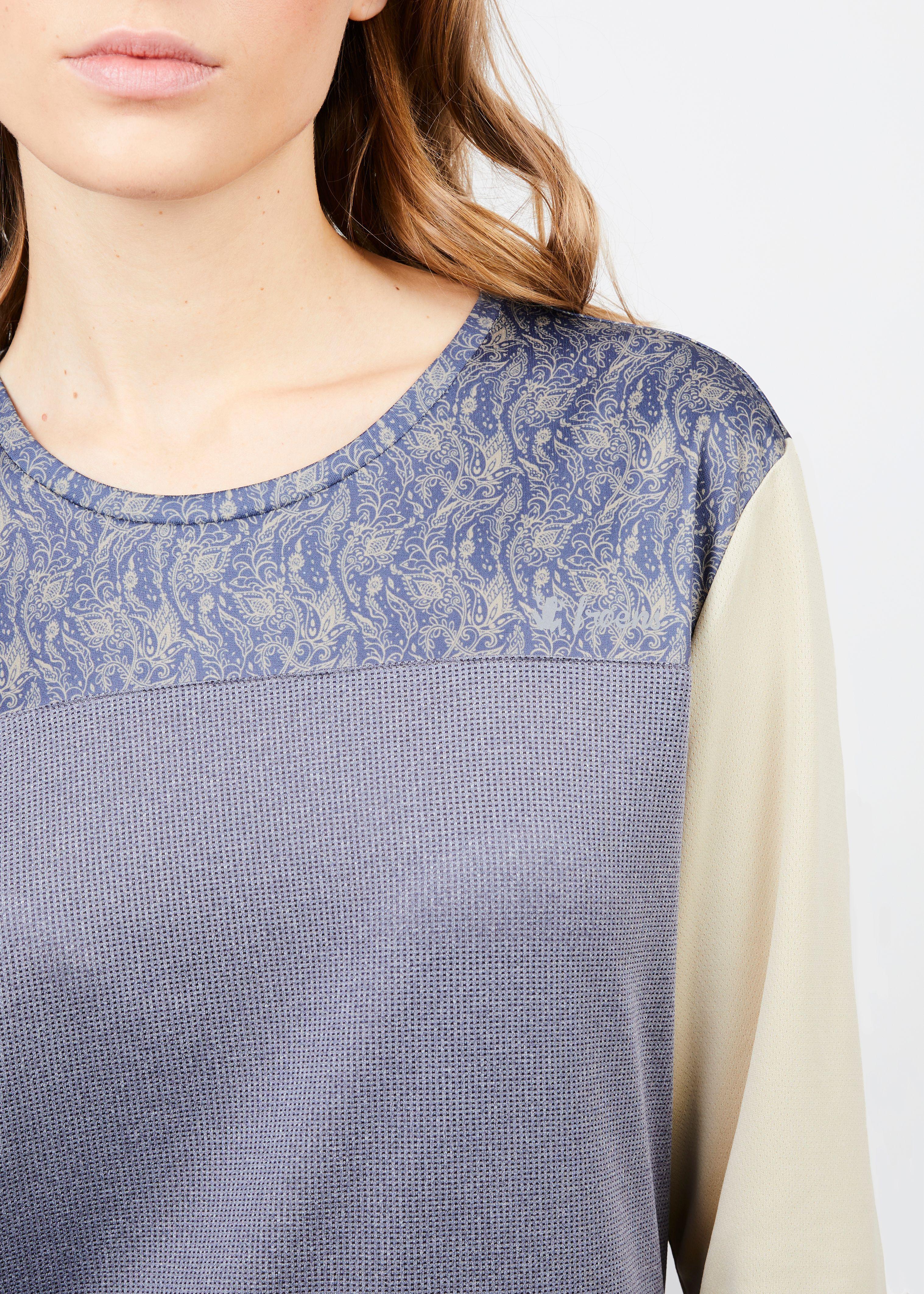 Polera manga larga mujer MTB gris -2