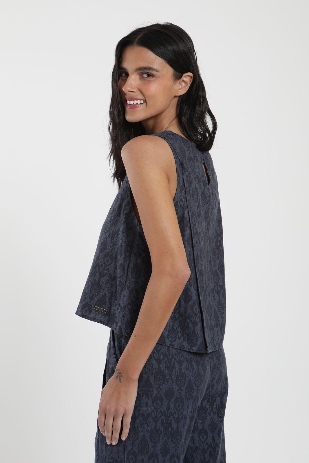 Blusa Caulle Mujer -Lino-2