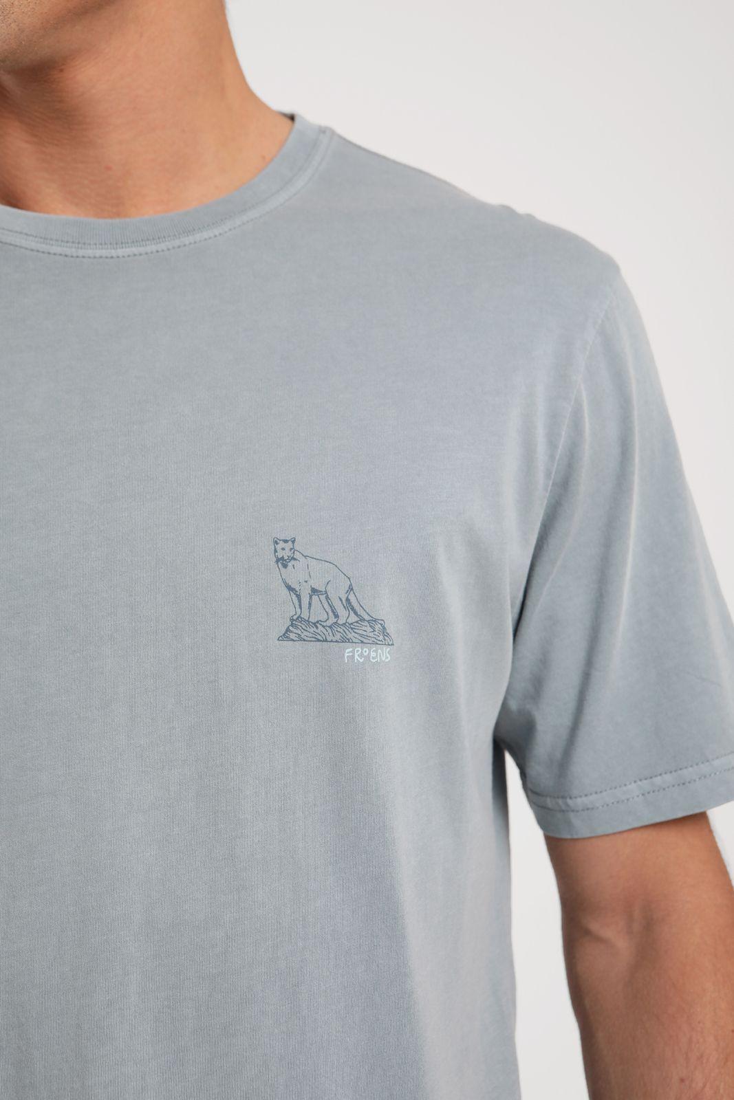 Polera hombre manga corta Puma celeste Algodón orgánico Froens-2