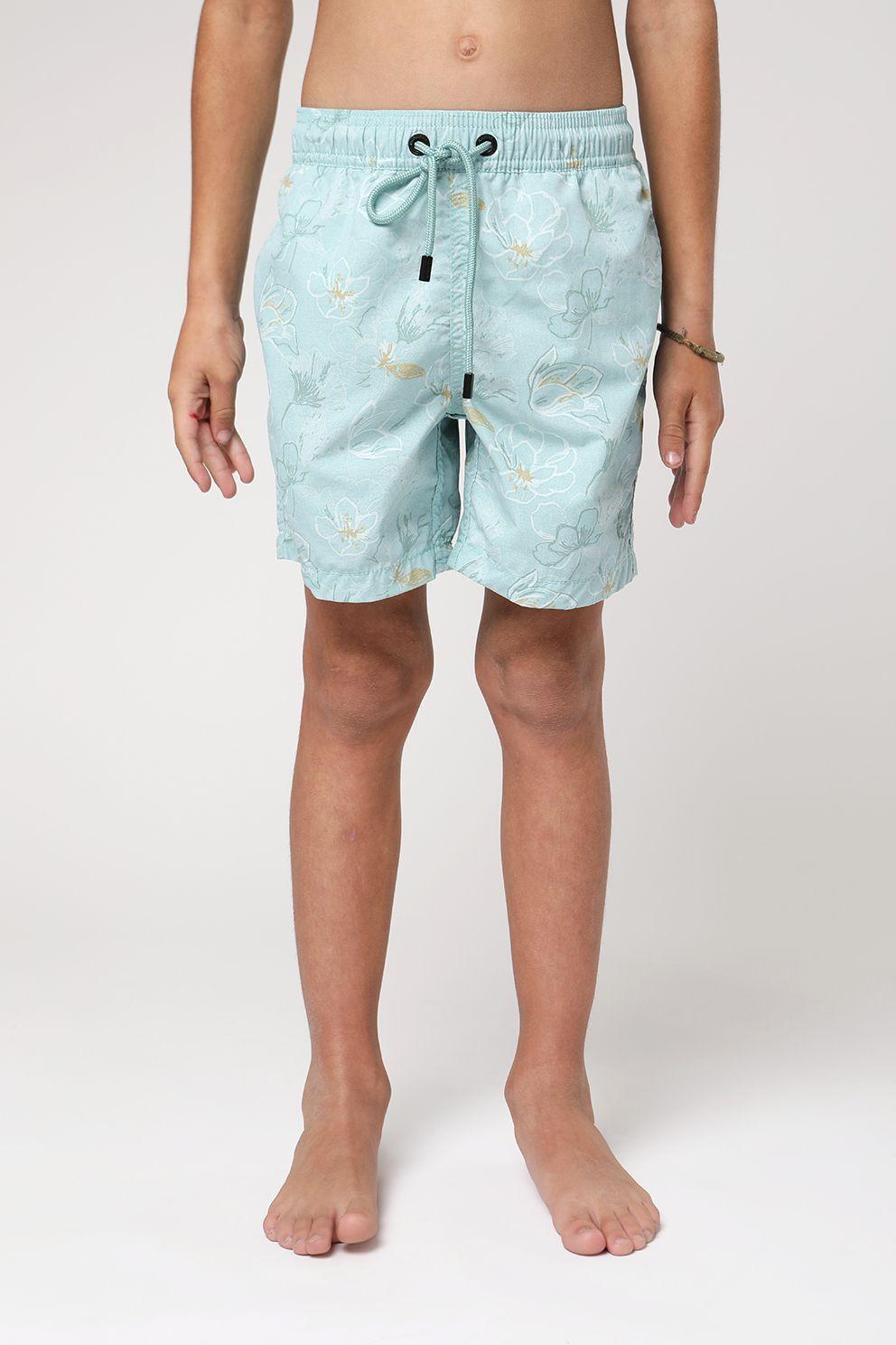 Traje de baño kids Peony celeste-1