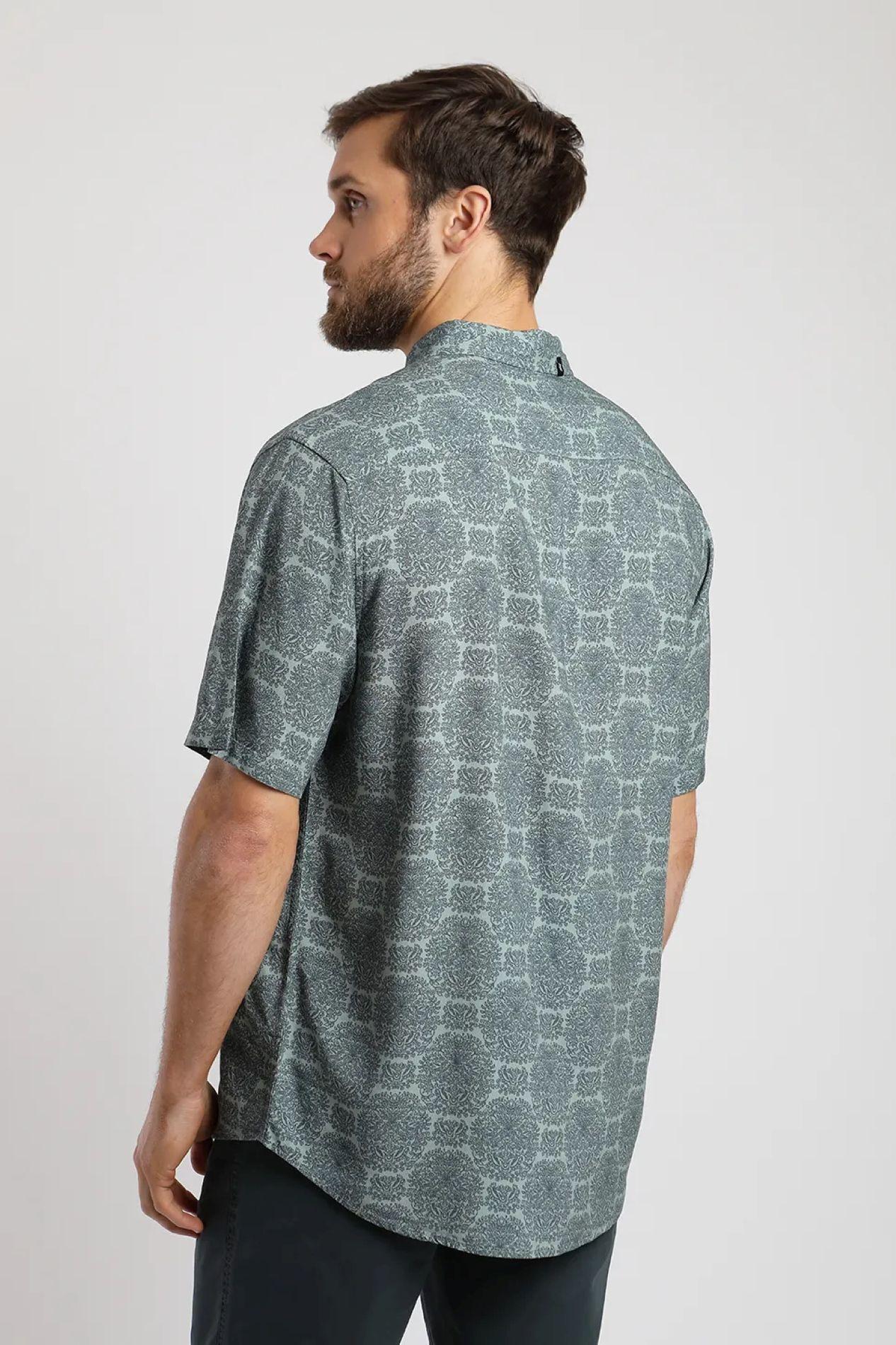 Camisa manga corta Figuras verde  -2