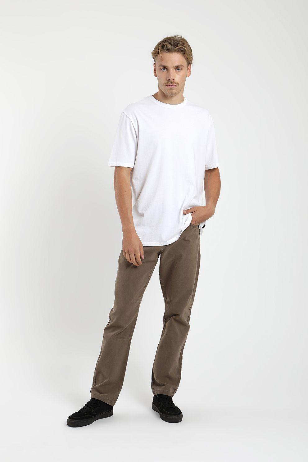  Polera manga corta hombre Back text blanco - Algodón orgánico-3
