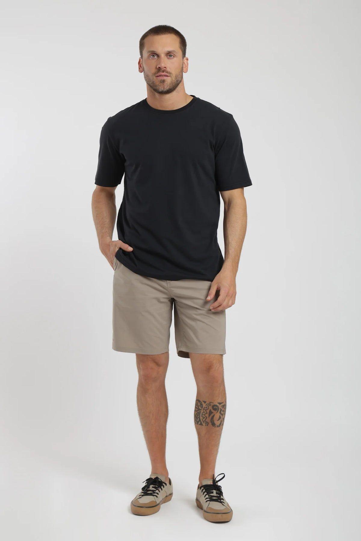 Polera manga corta hombre plain-3
