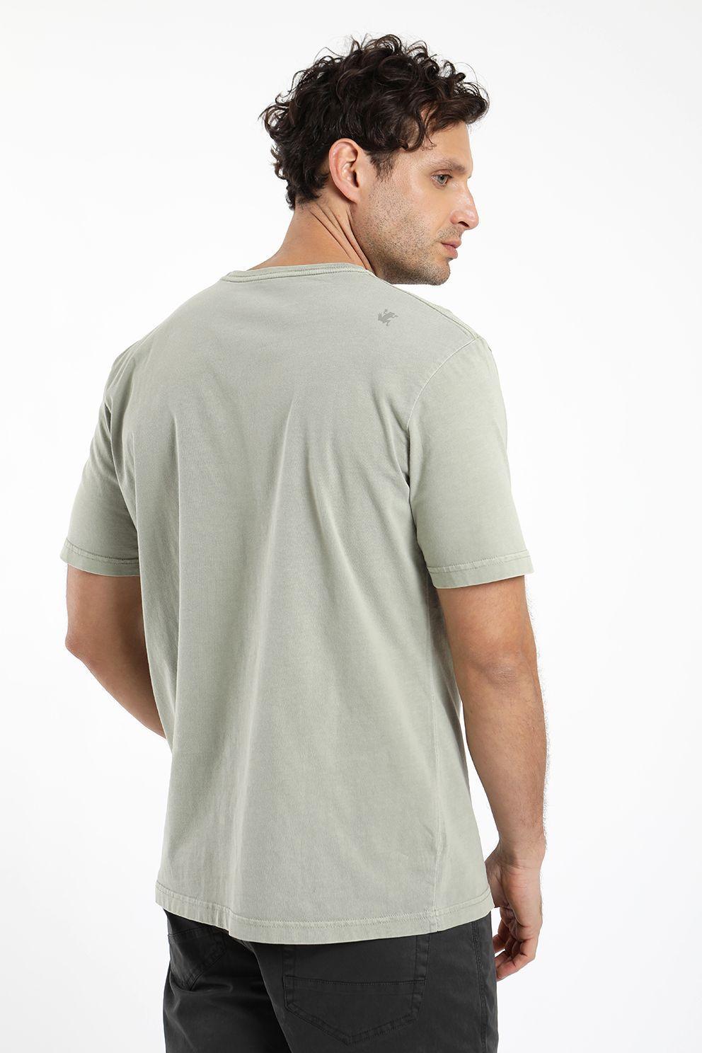 Polera hombre manga corta plain 100% algodón orgánico Froens-2
