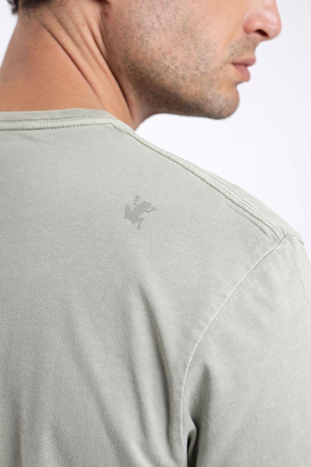 Polera hombre manga corta plain 100% algodón orgánico Froens-3