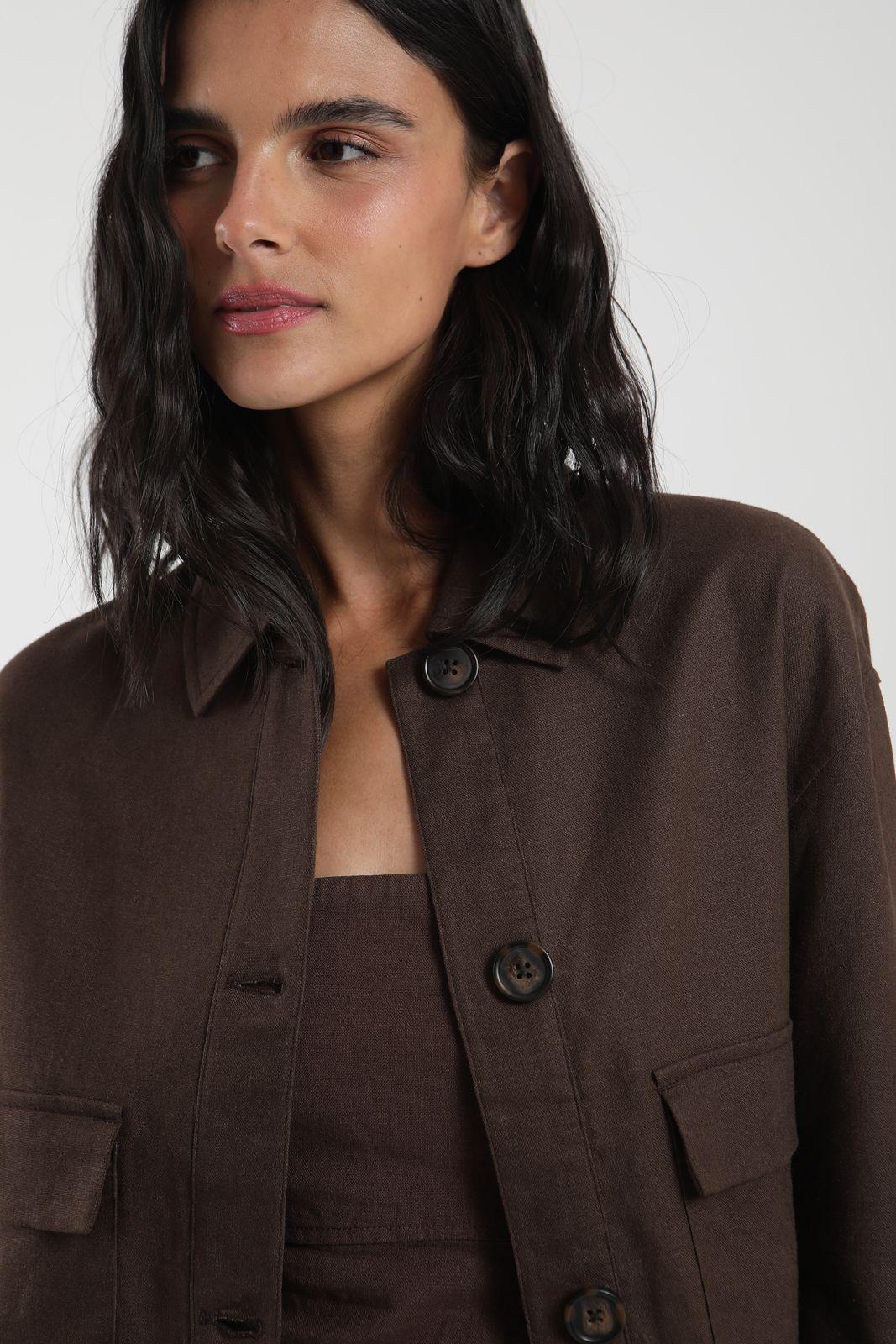 Chaqueta mujer Lirio café Froens-2