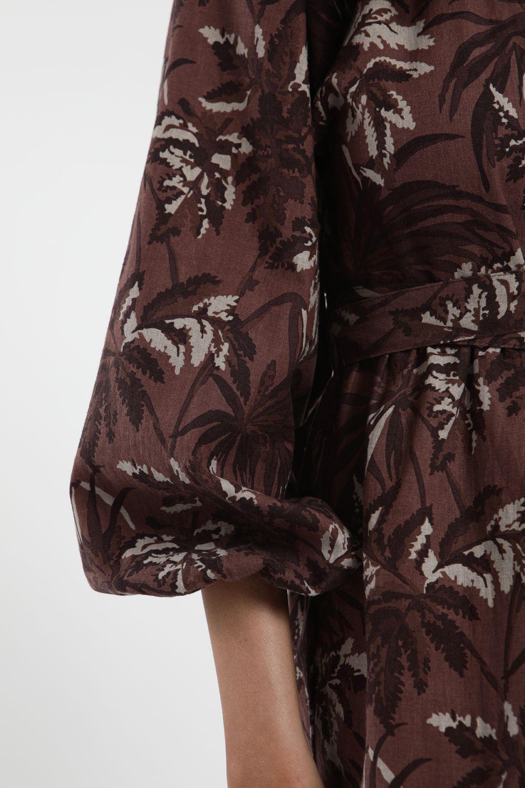 Vestido Corto Wrap Mujer -Lino-3