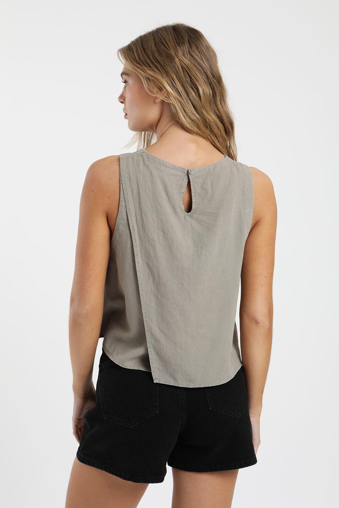 Blusa mujer sin mangas caulle Froens-1