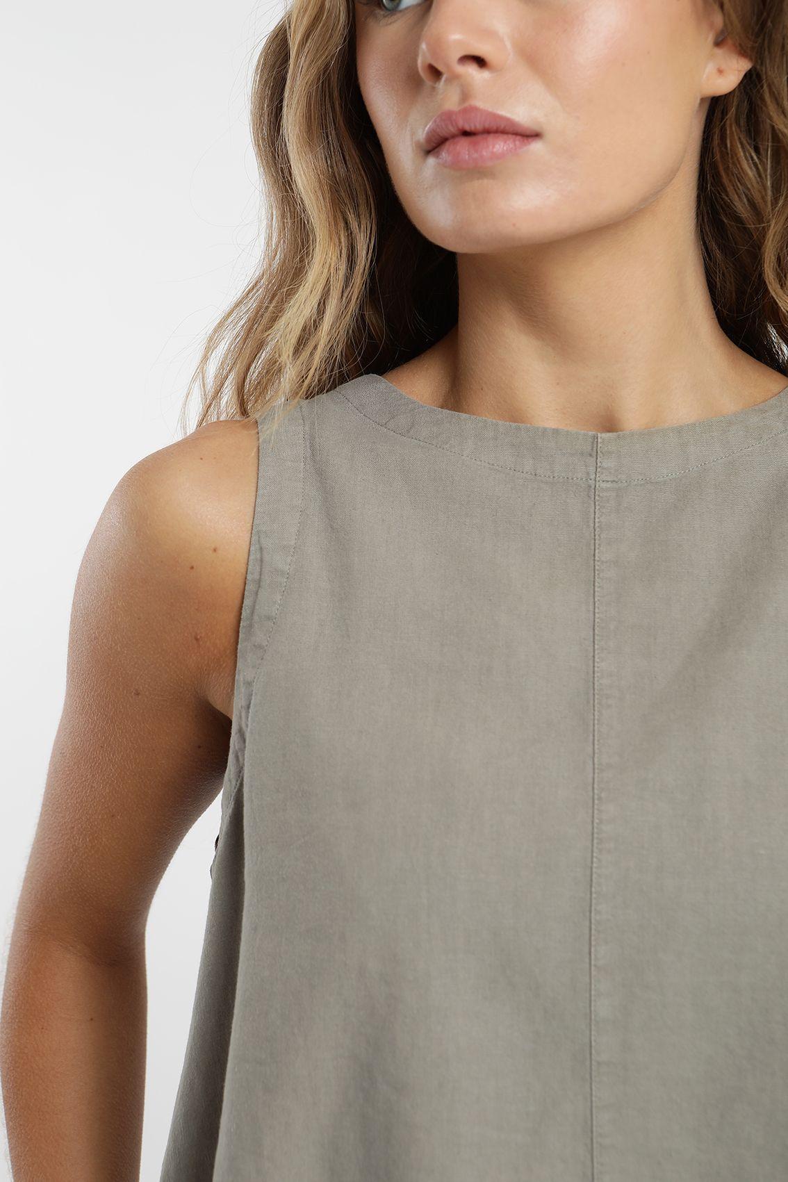 Blusa mujer sin mangas caulle Froens-3