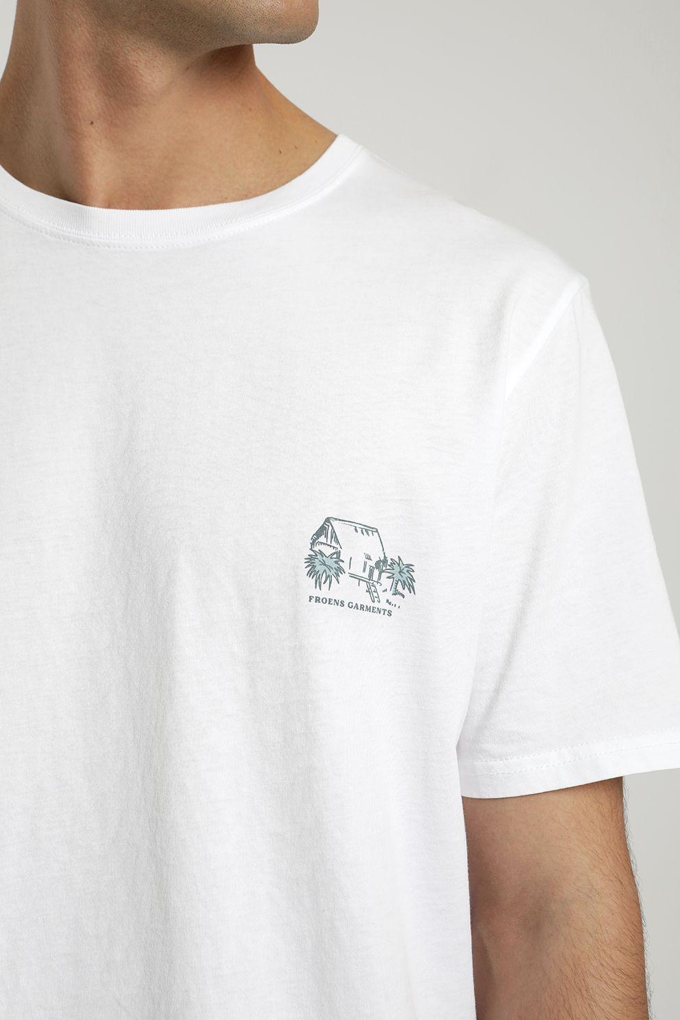 Polera manga corta hombre Bungalow blanco -2