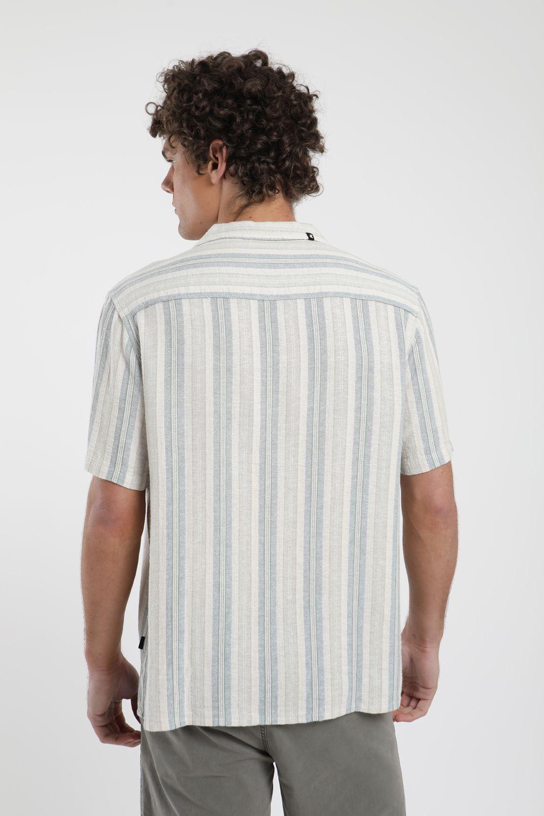 Camisa manga corta Jervis verde Lino Froens-2