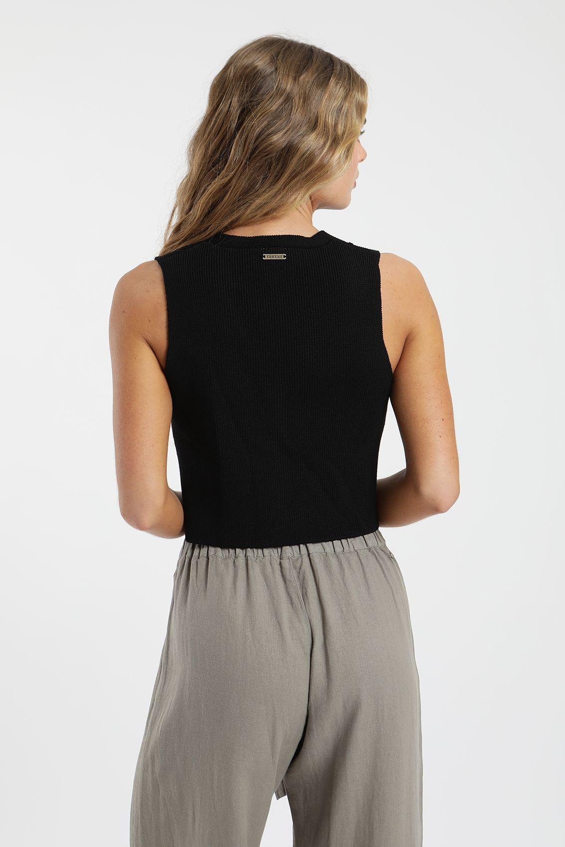Polera mujer vest tejido Froens-2