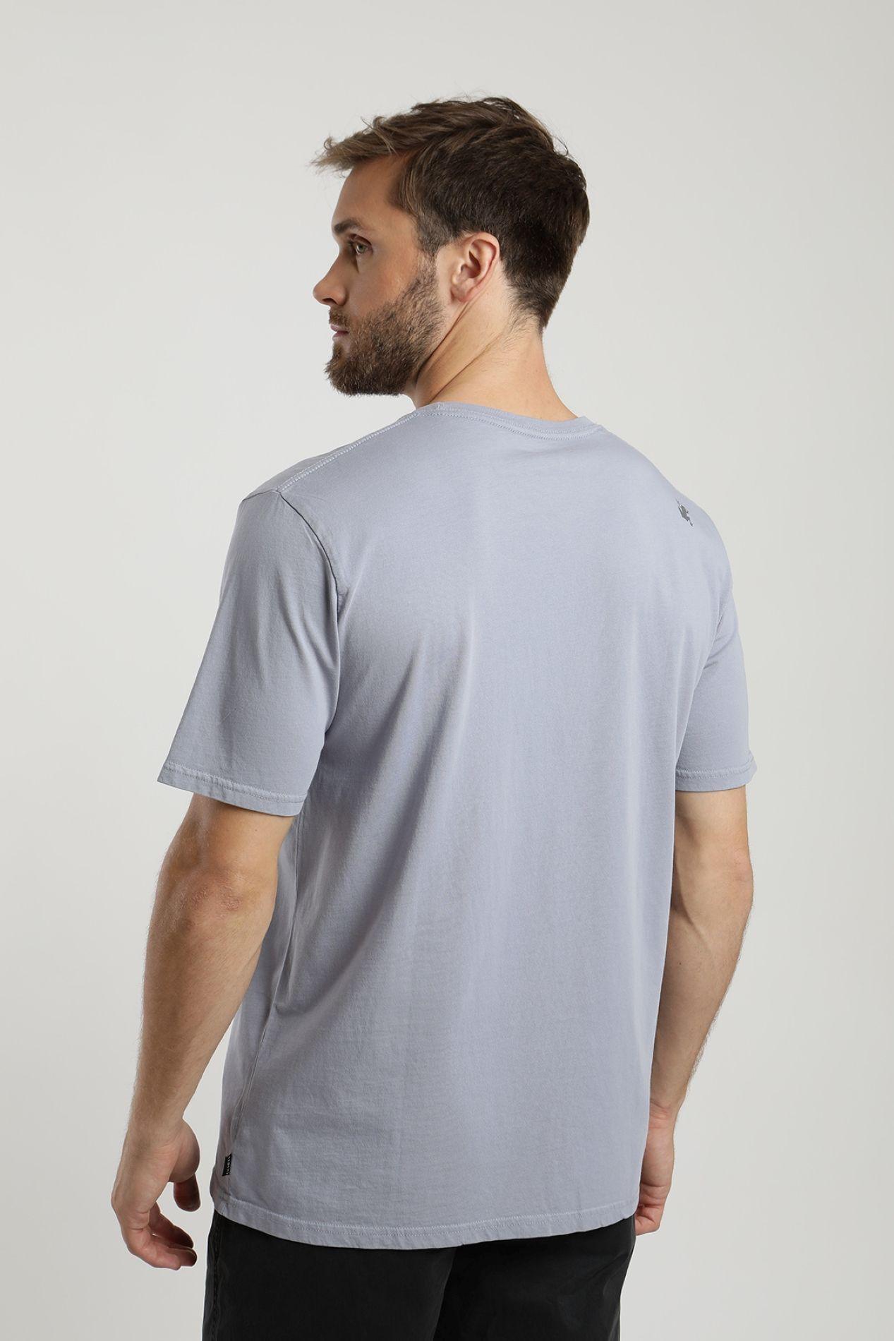 Polera manga corta hombre Plain morado  -2