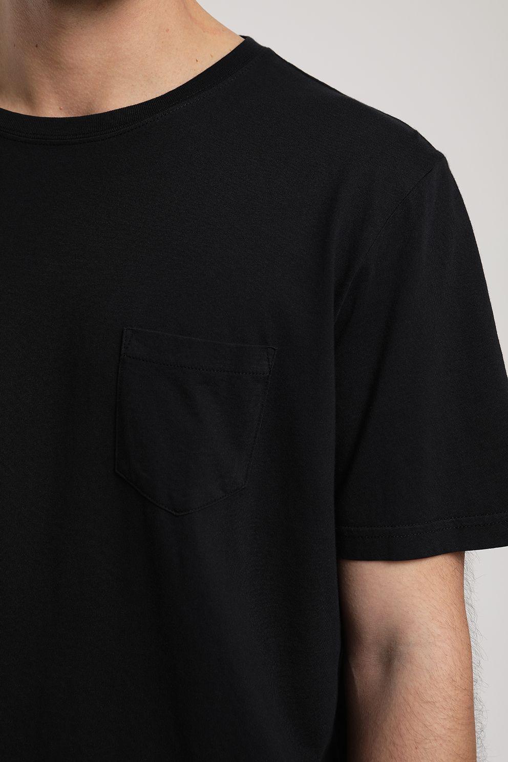 Polera manga corta hombre Plain negro -2