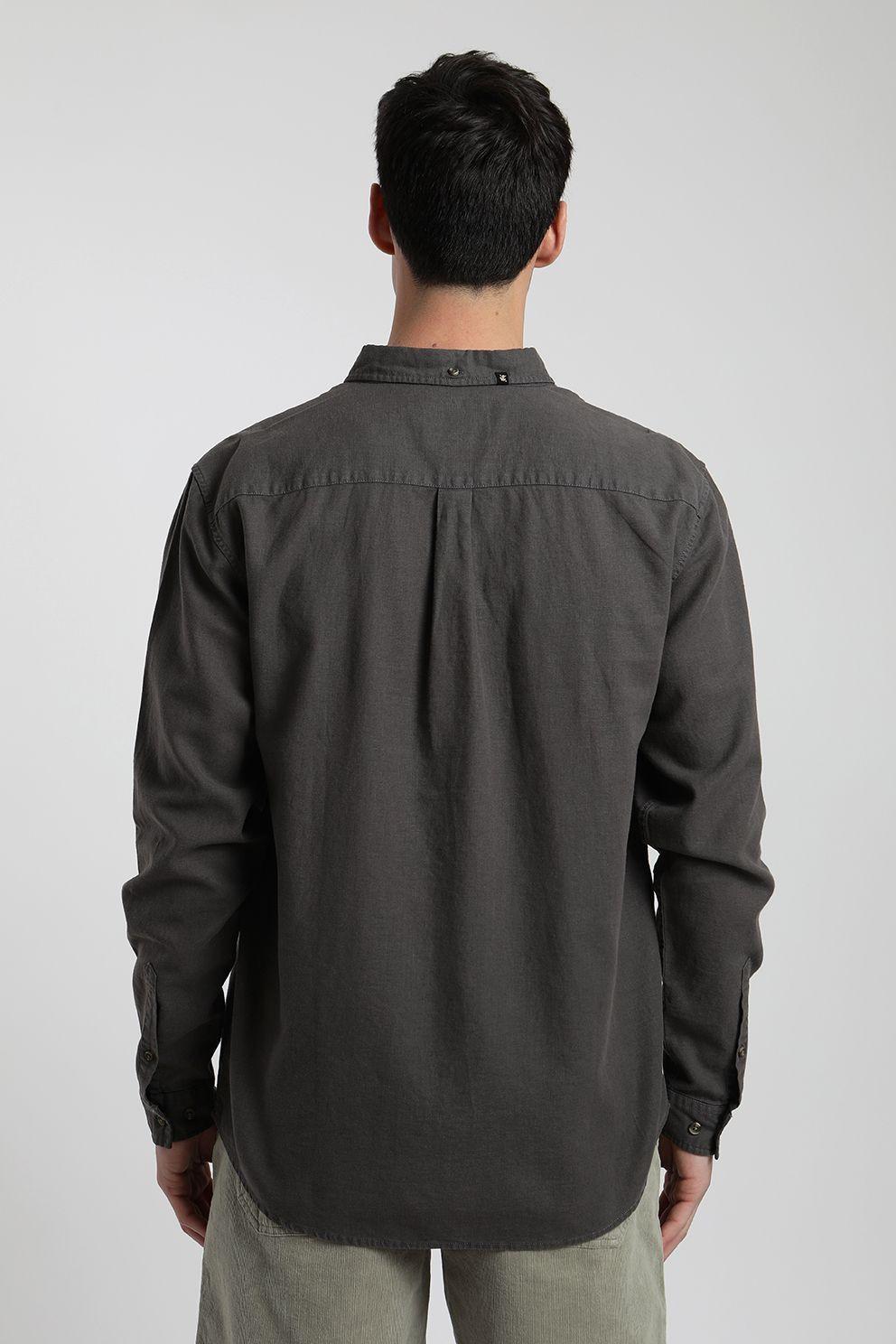 Camisa manga larga Basic grafito -2