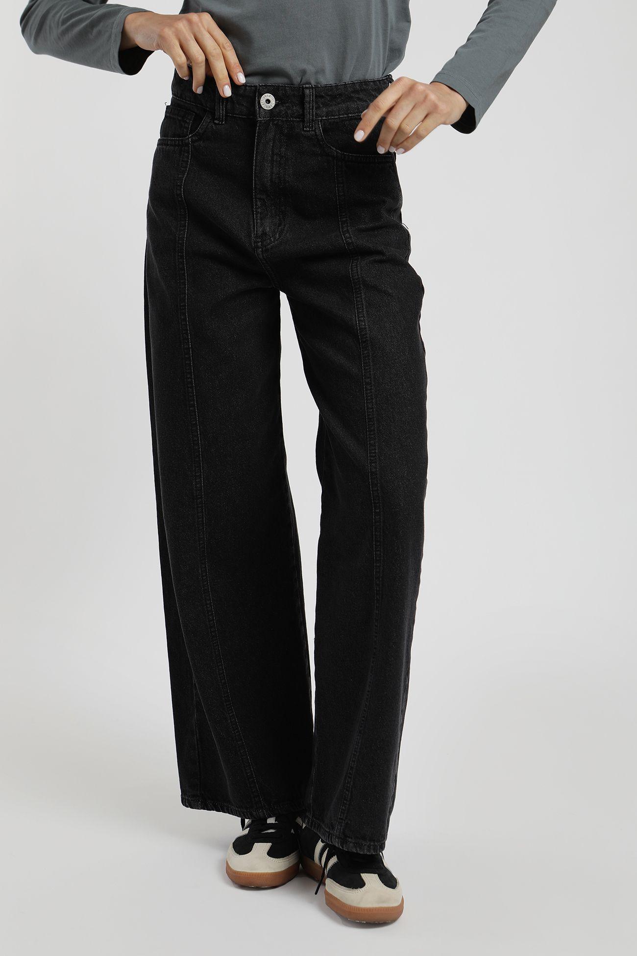 Pantalón mujer Cortes grafito -0