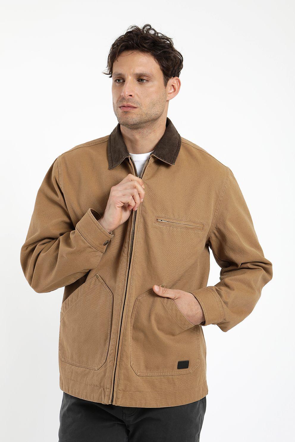 Chaqueta hombre sin gorrro pampa 100% algodón Froens-5