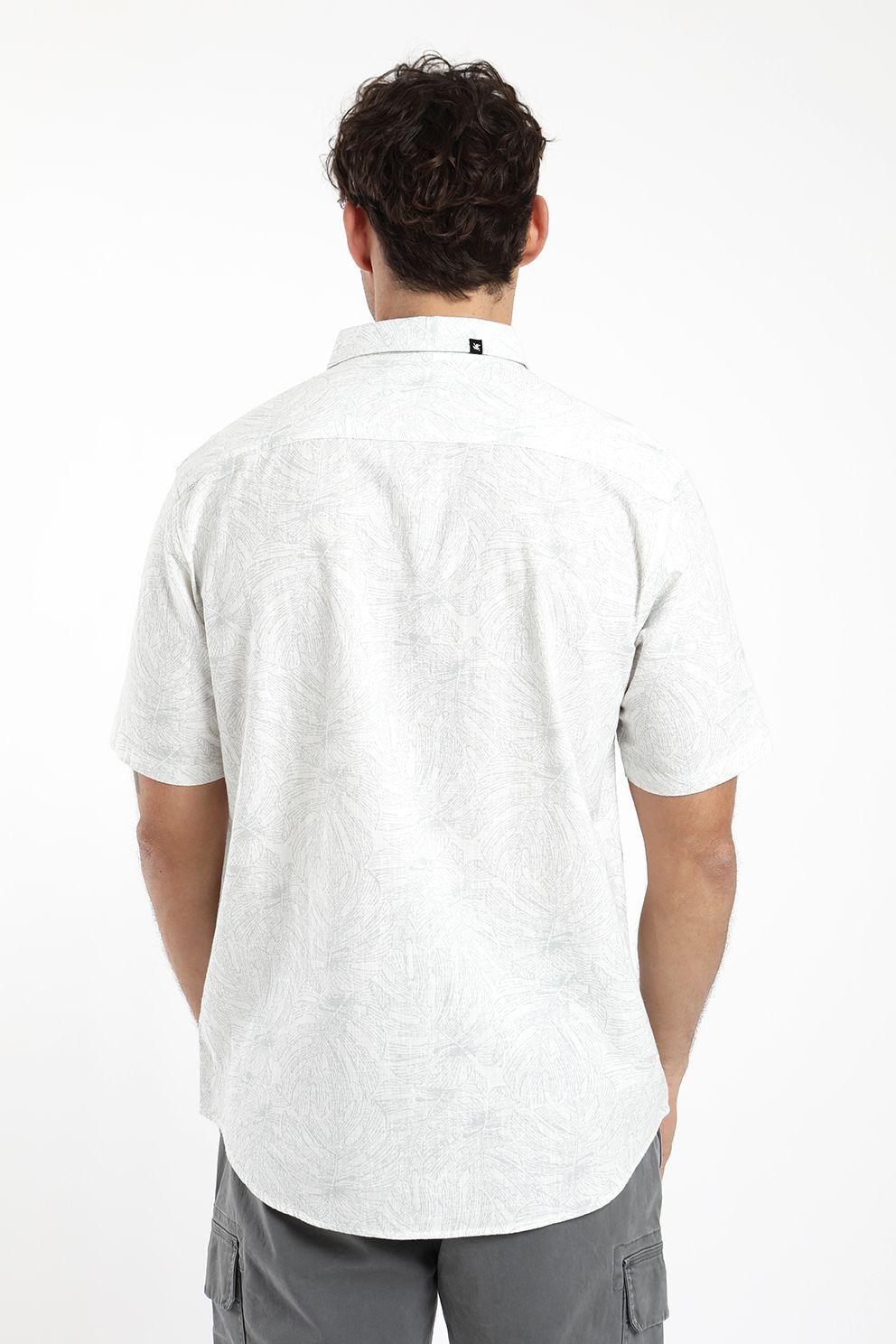 Camisa hombre manga corta classic 100% organic canvas algodón Froens-2