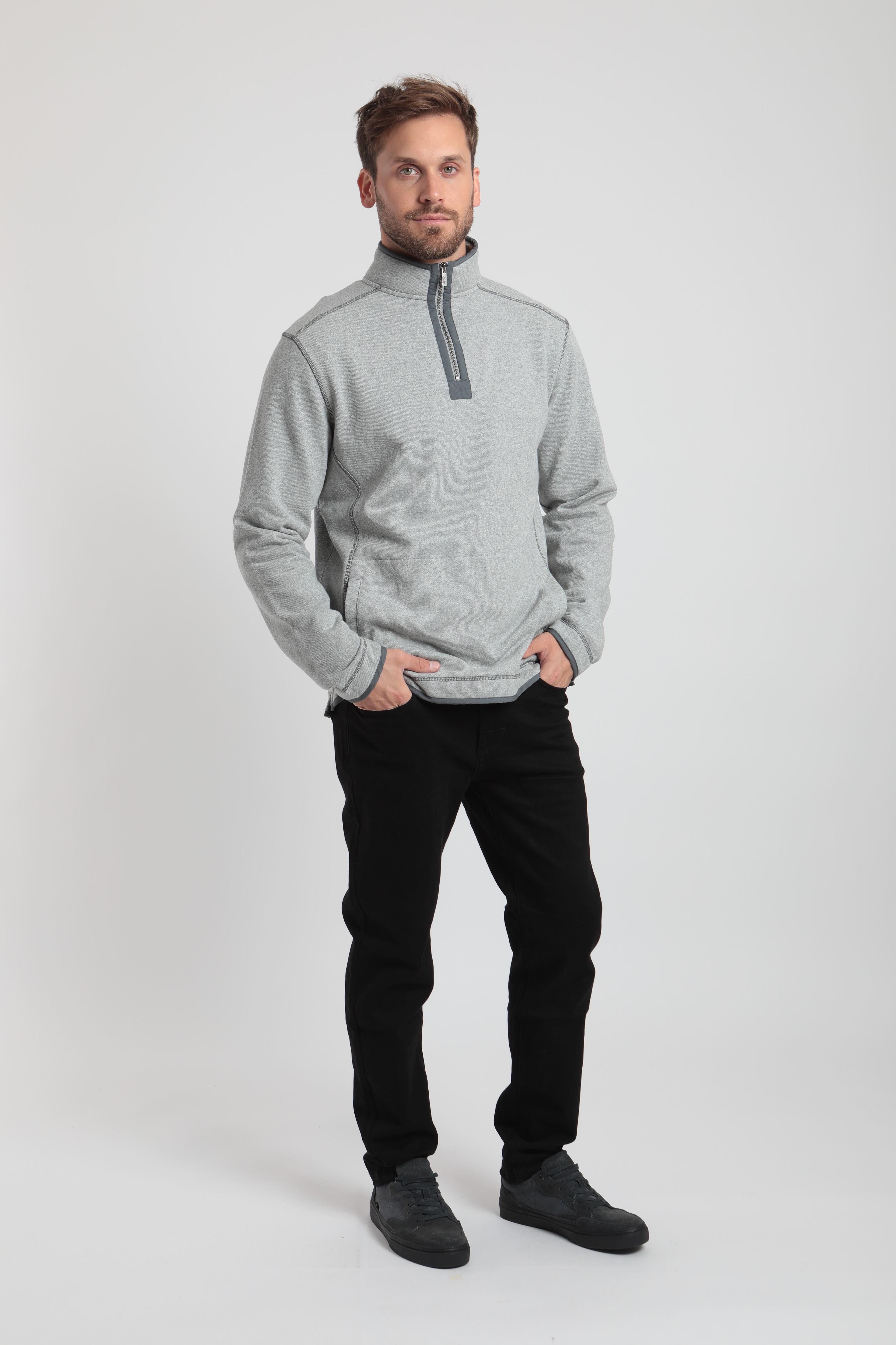 Polerón hombre Maiten gris melange -3