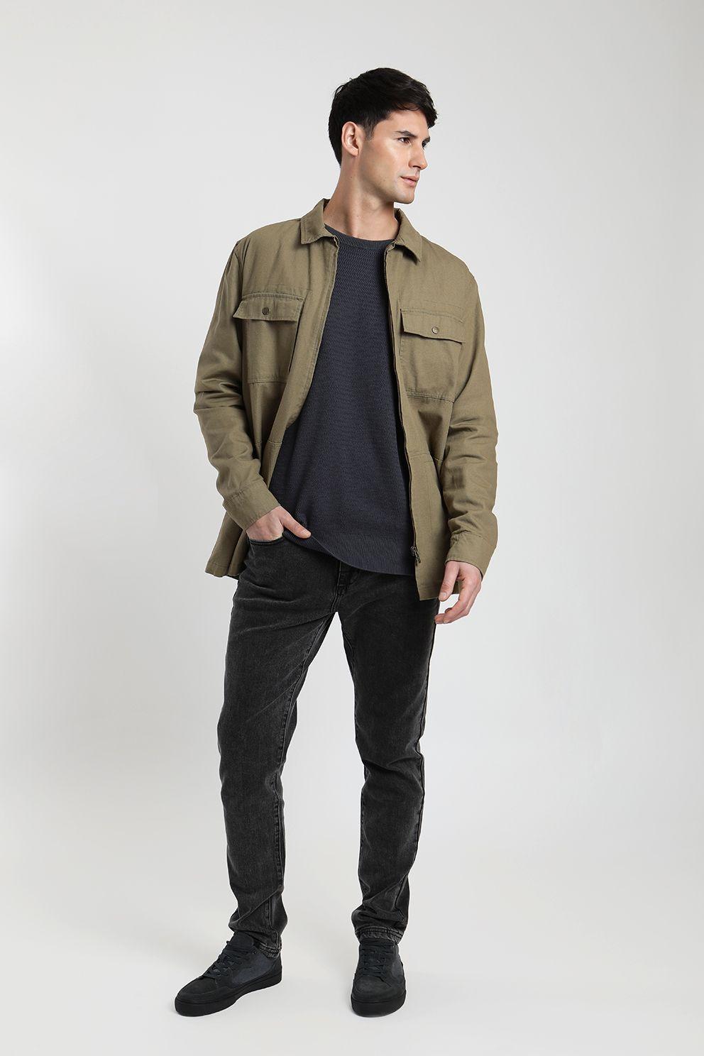 Chaqueta hombre Salinas olivo -4