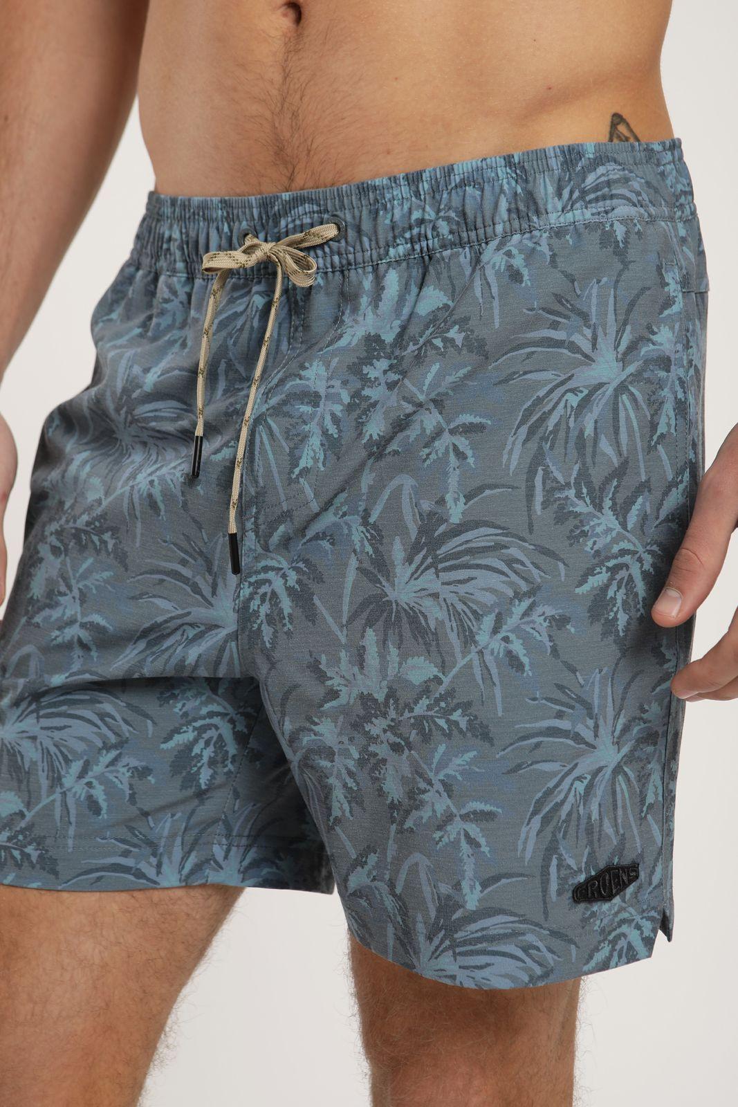 Traje de Baño hombre Trunk Selva 2 azul Poliéster Reciclado Froens-5