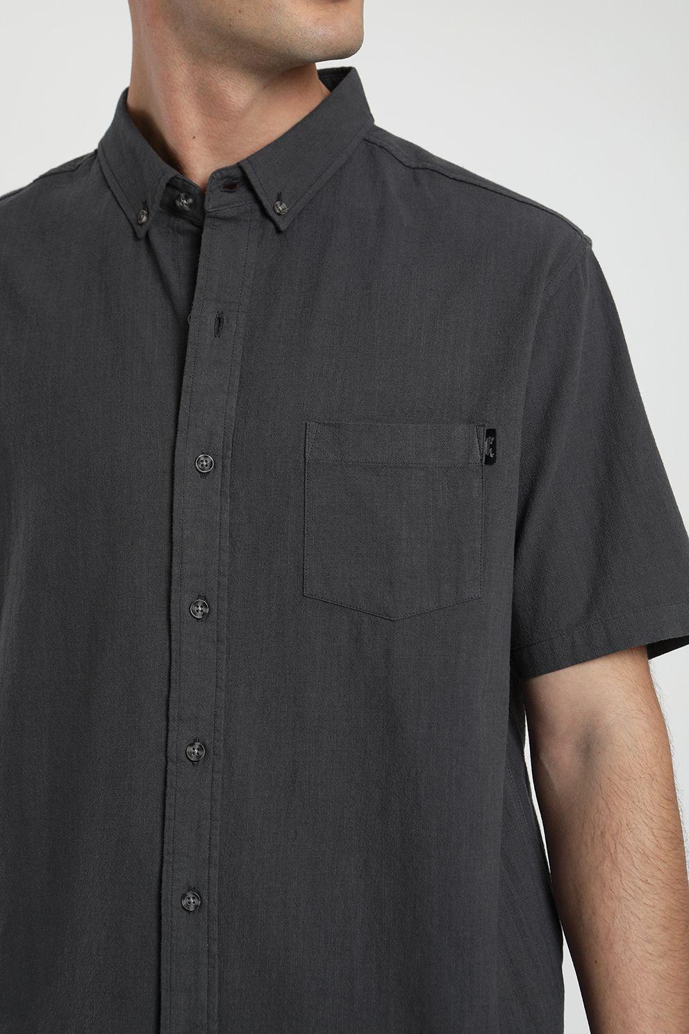 Camisa manga corta Basic grafito -1