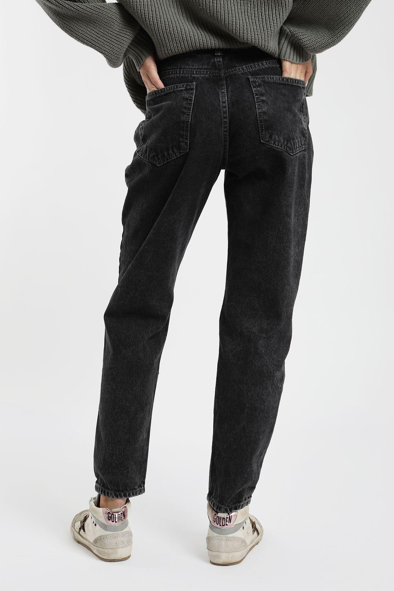 Pantalón mujer recto gris -2