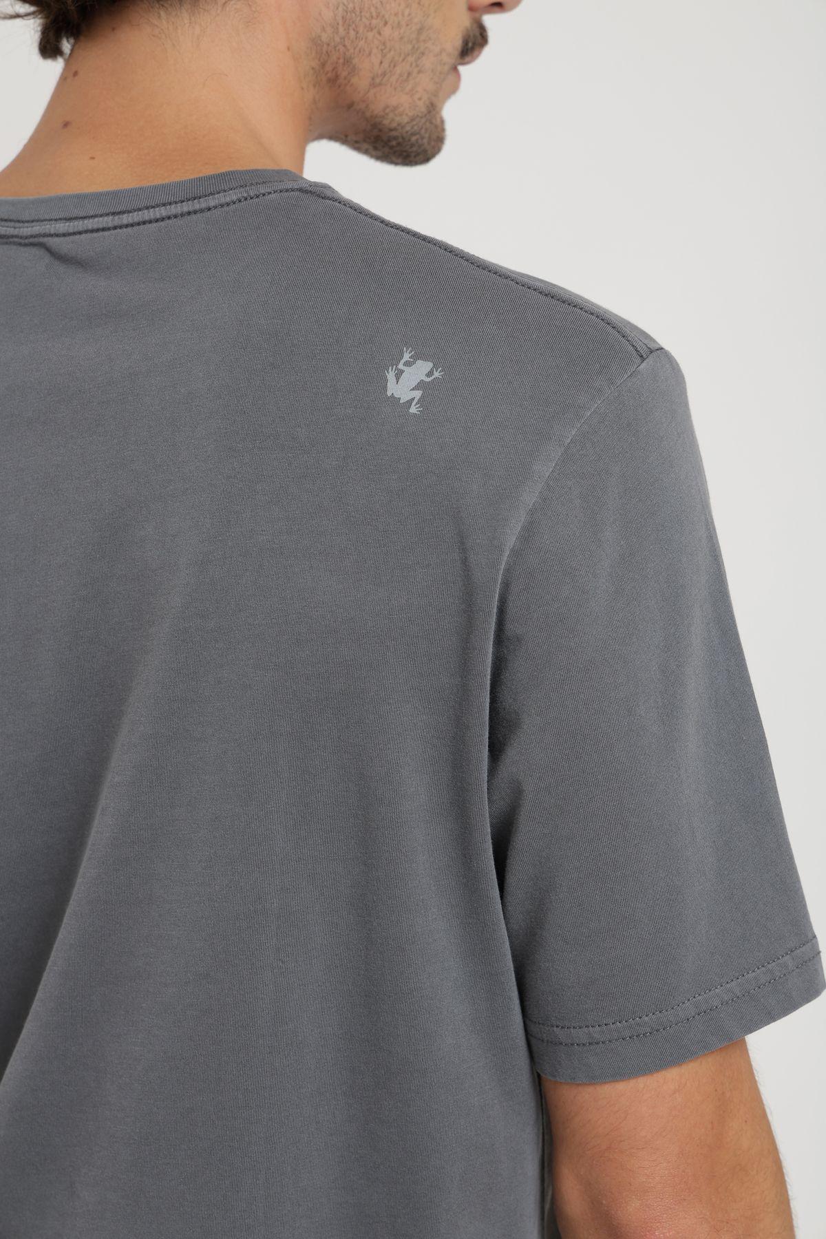 Polera hombre manga corta Plain Heavyweight azul Froens-2