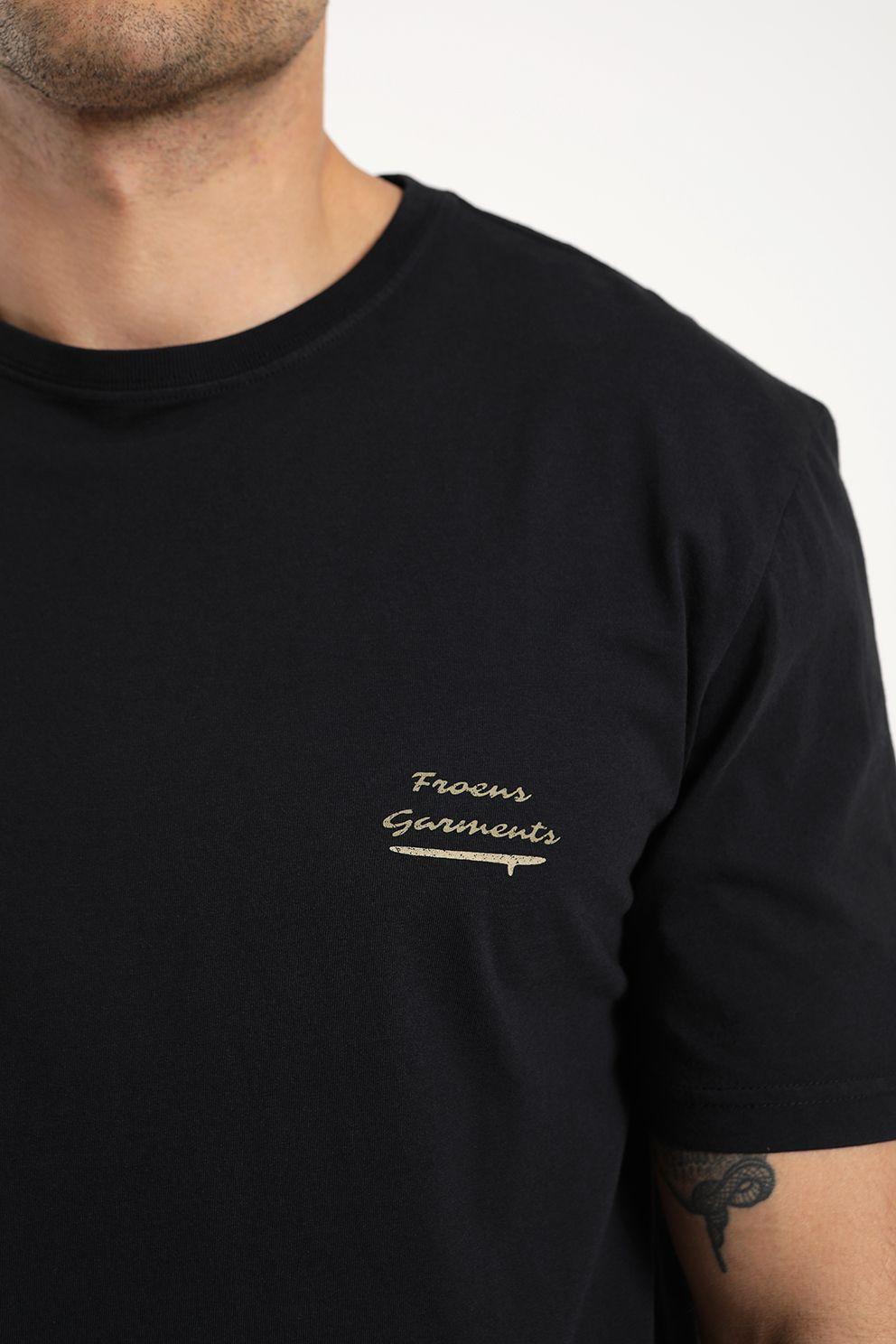 Polera hombre manga corta tabla 100% algodón orgánico Froens-3