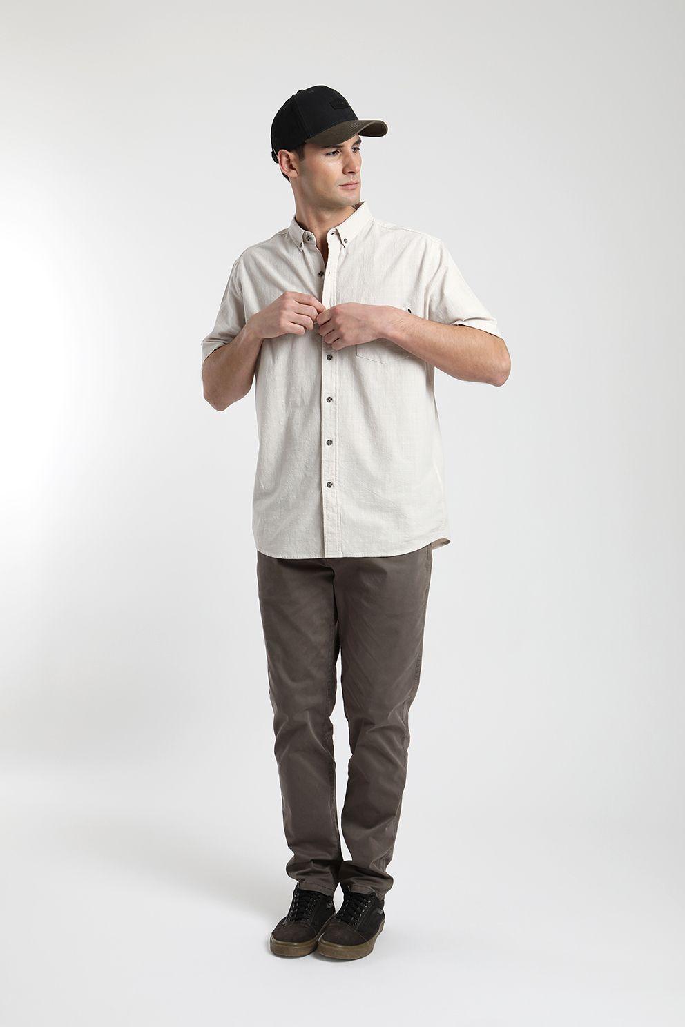 Camisa manga corta Classic blanco -3