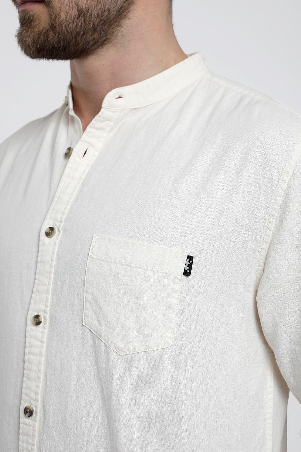 Camisa Manga Larga Hombre Mao -1