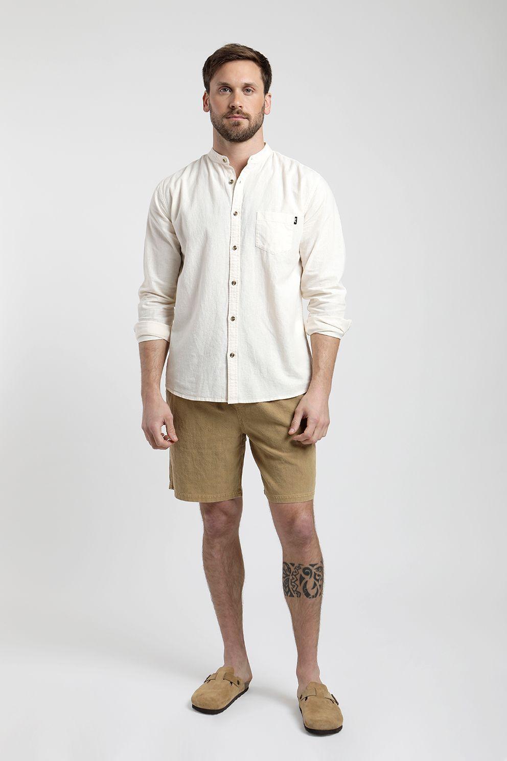 Camisa Manga Larga Hombre Mao -3