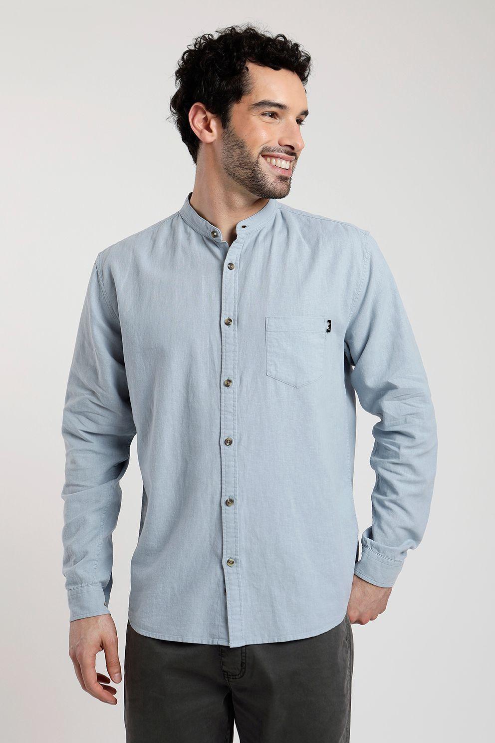 Camisa Manga Larga Hombre Mao -0