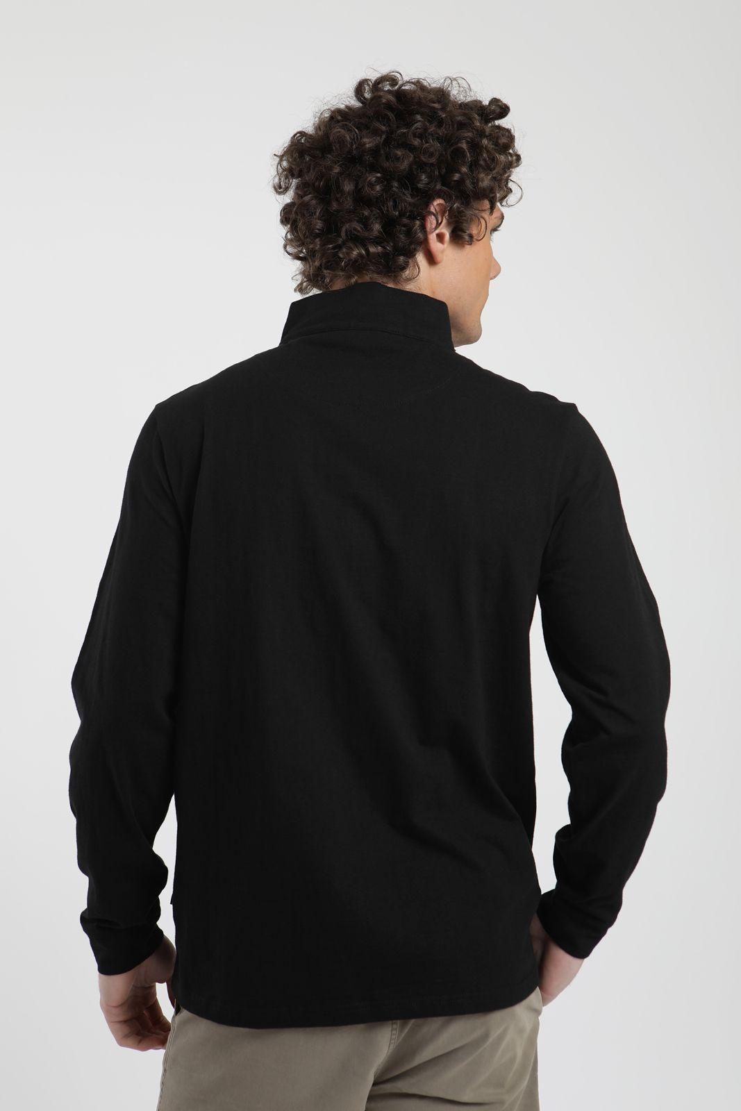 Polerón hombre Ulmo negro Algodón orgánico Froens-3