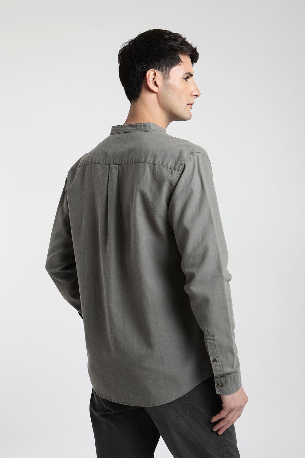 Camisa manga larga Mao verde -1