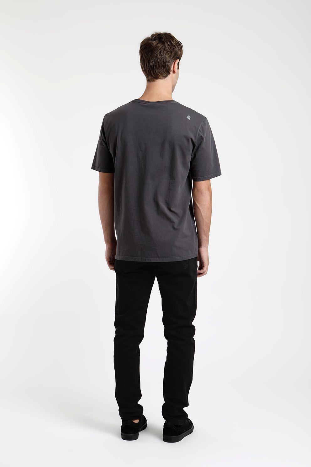 Polera manga corta hombre Rio grafito -2
