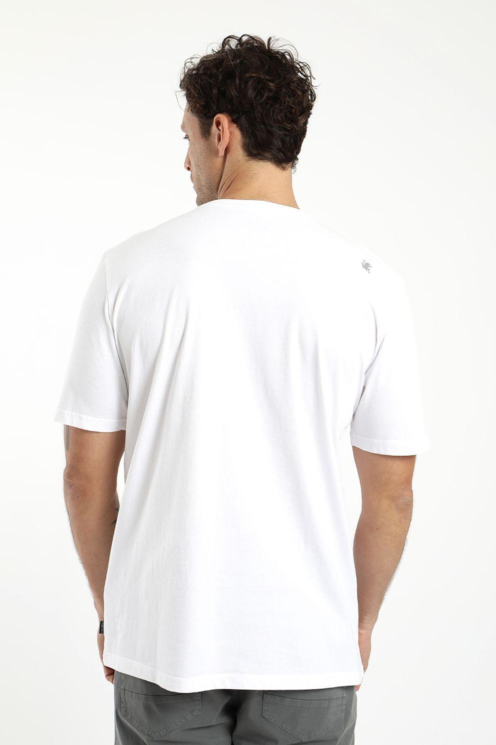 Polera hombre manga corta bolsillo 100% algodón orgánico Froens-1