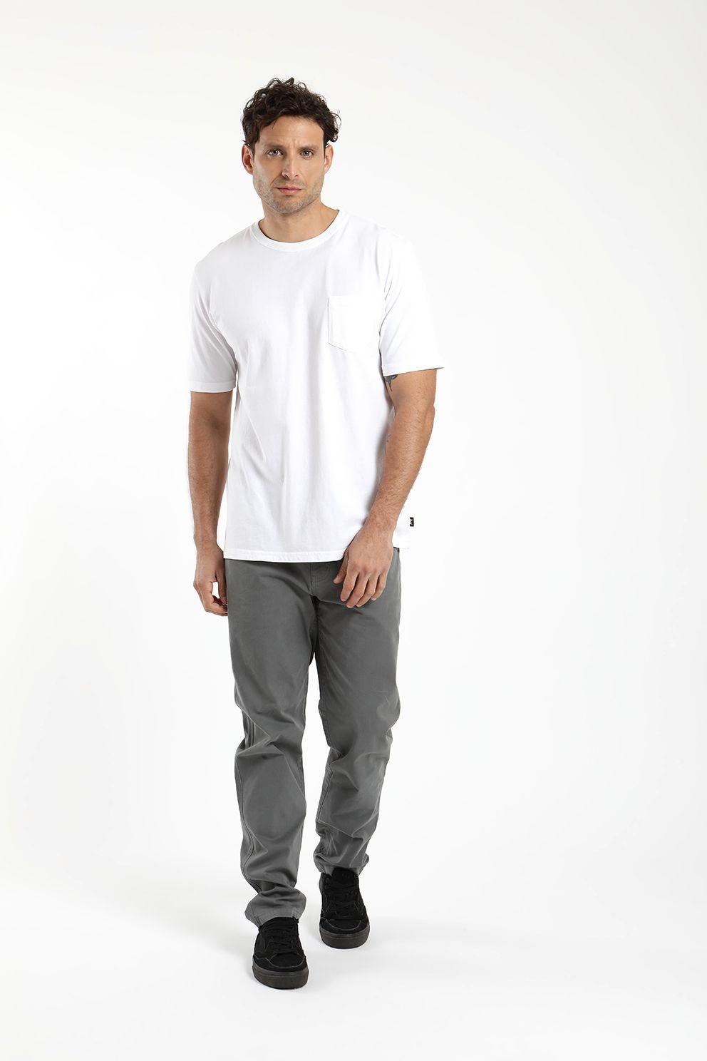 Polera hombre manga corta bolsillo 100% algodón orgánico Froens-2