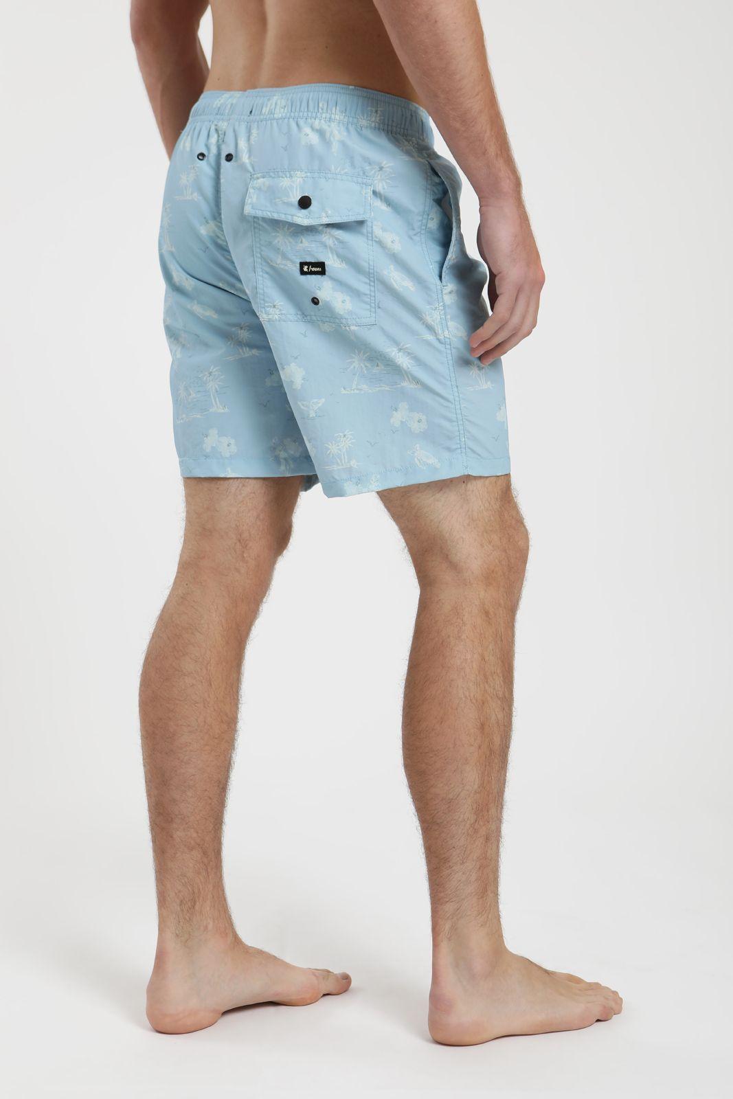 Traje de Baño hombre Classic Playa celeste Nylon Reciclado Froens-2