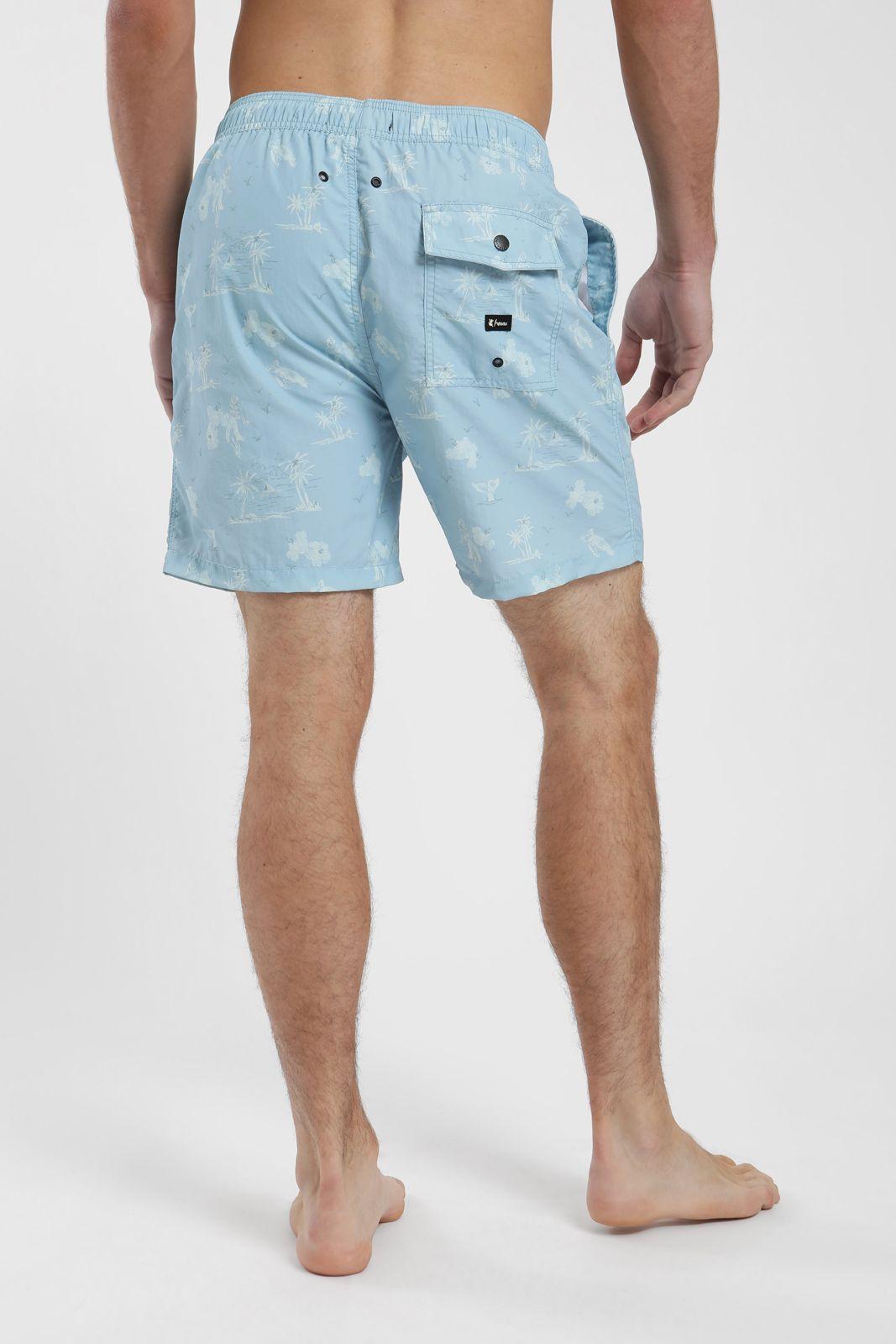 Traje de Baño hombre Classic Playa celeste Nylon Reciclado Froens-3