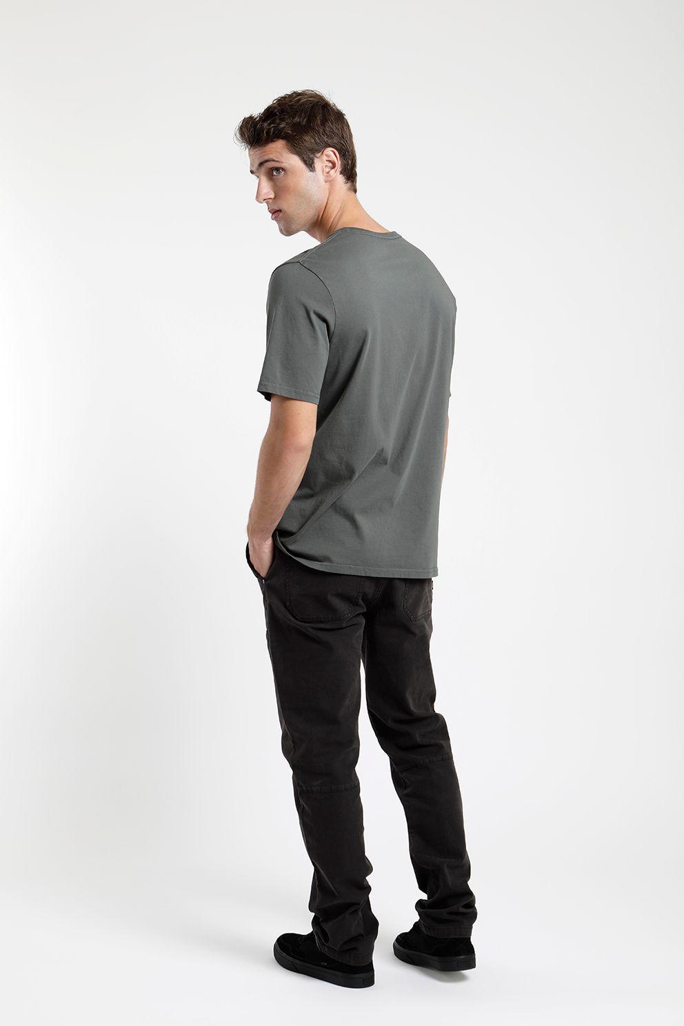 Polera manga corta hombre Pesca verde -3