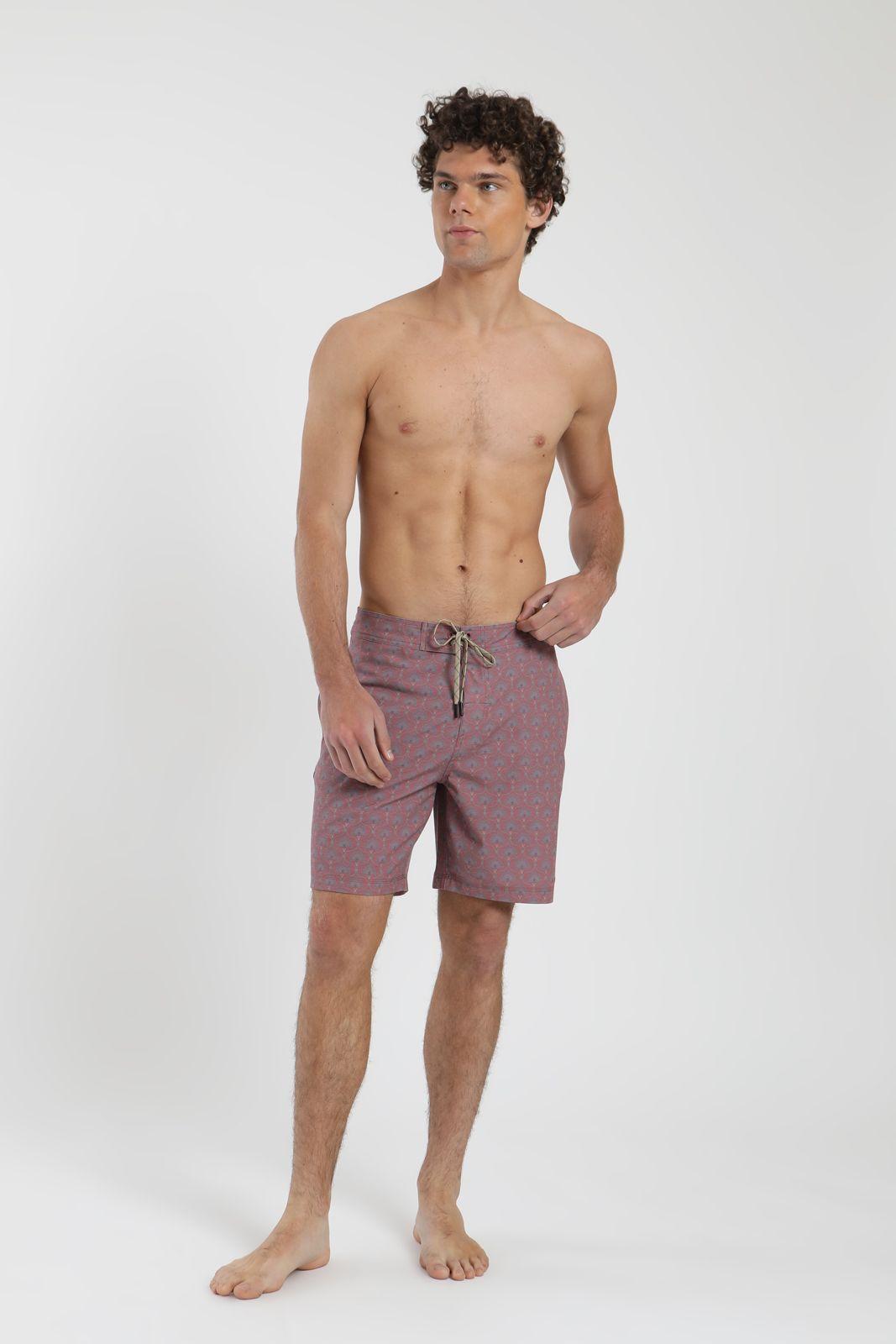 Traje de Baño hombre Surf Bird burdeo Poliéster Reciclado Froens-5