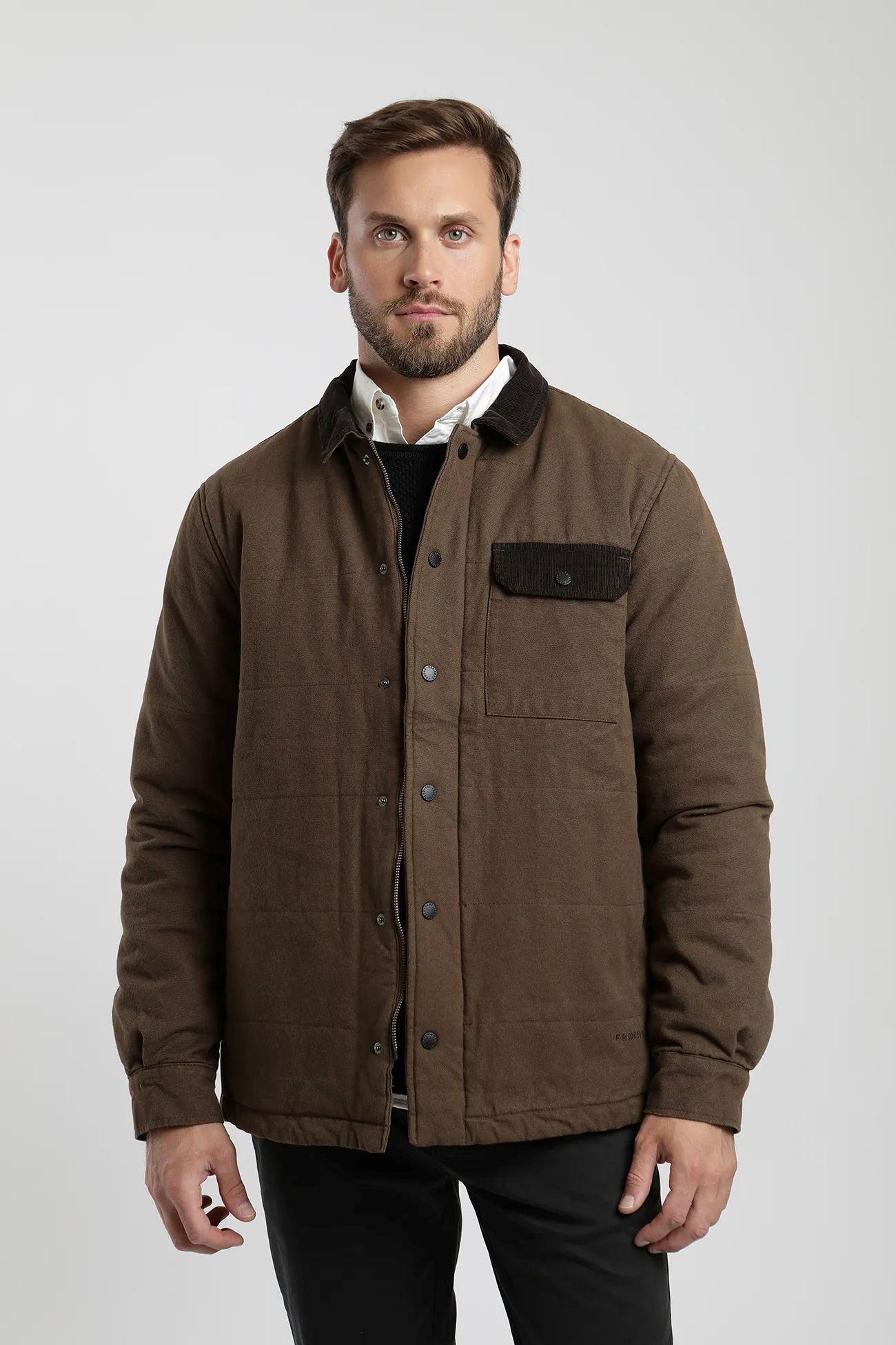 Chaqueta hombre Rapel café  -0