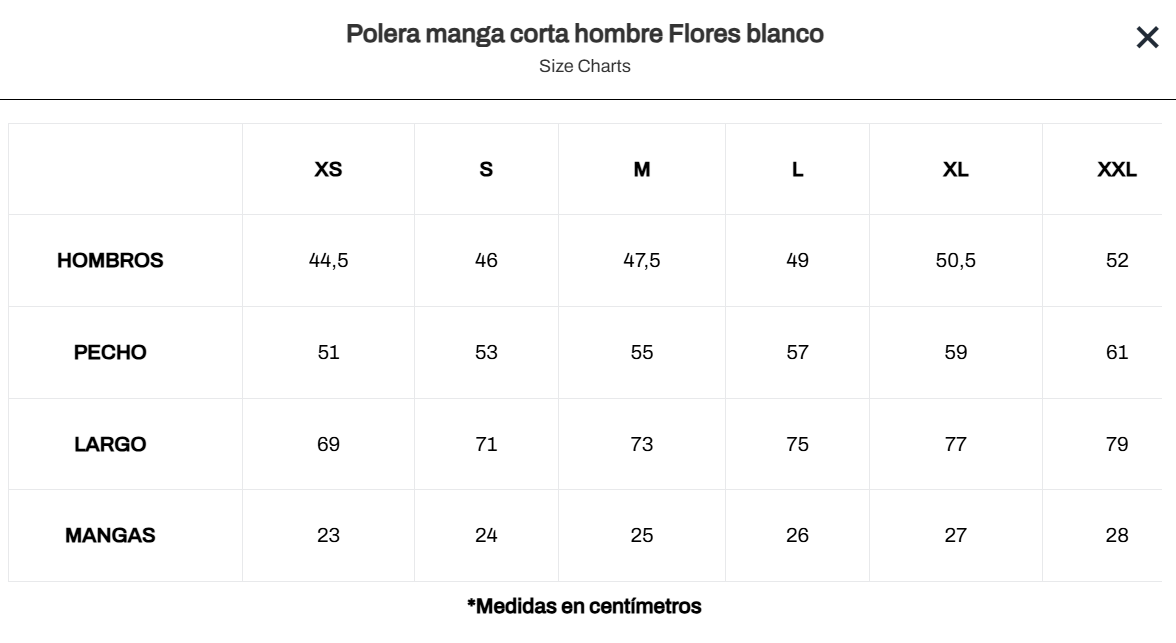 Polera manga corta hombre Flores-6