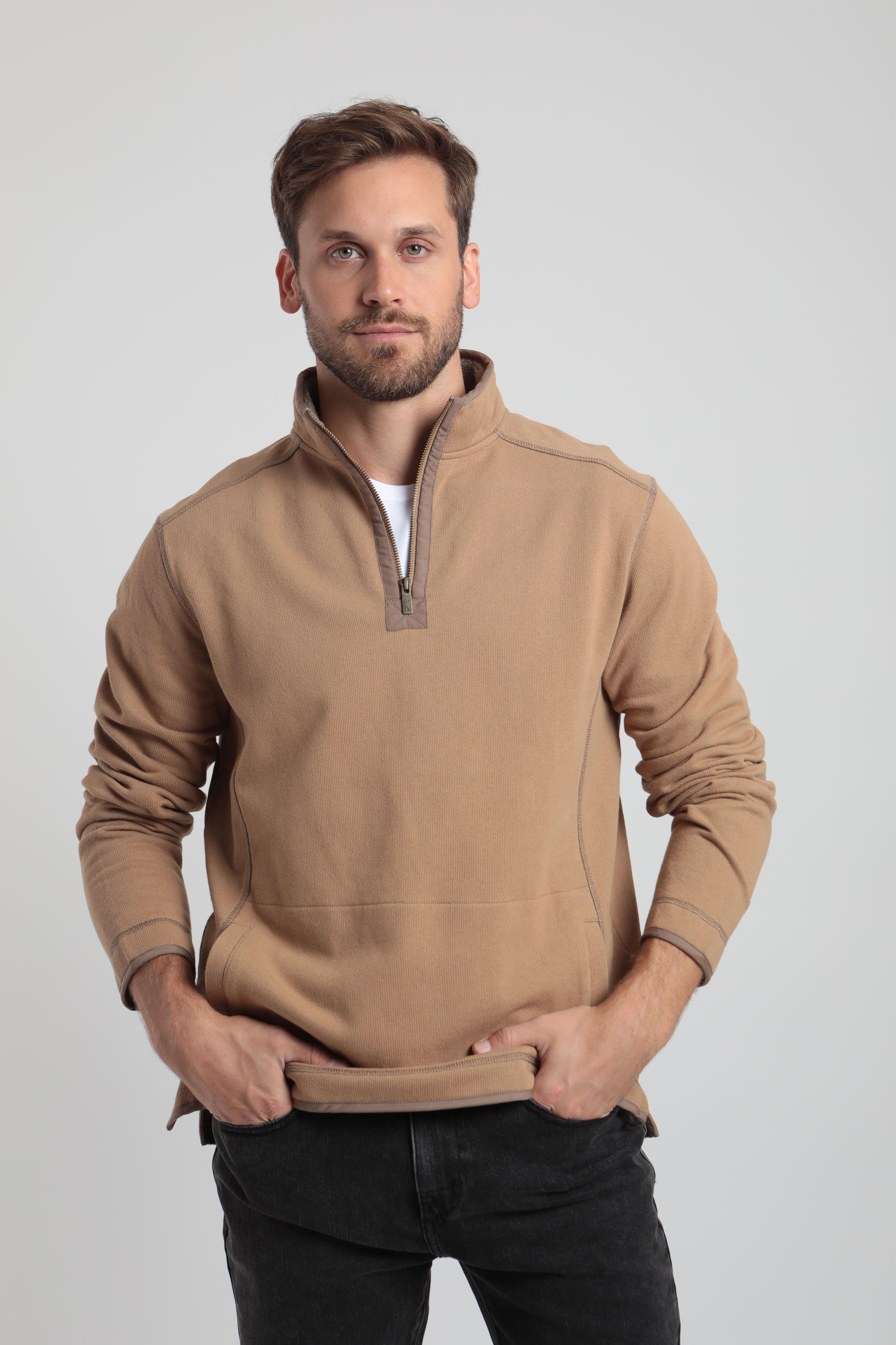 Polerón hombre Maiten camel -0
