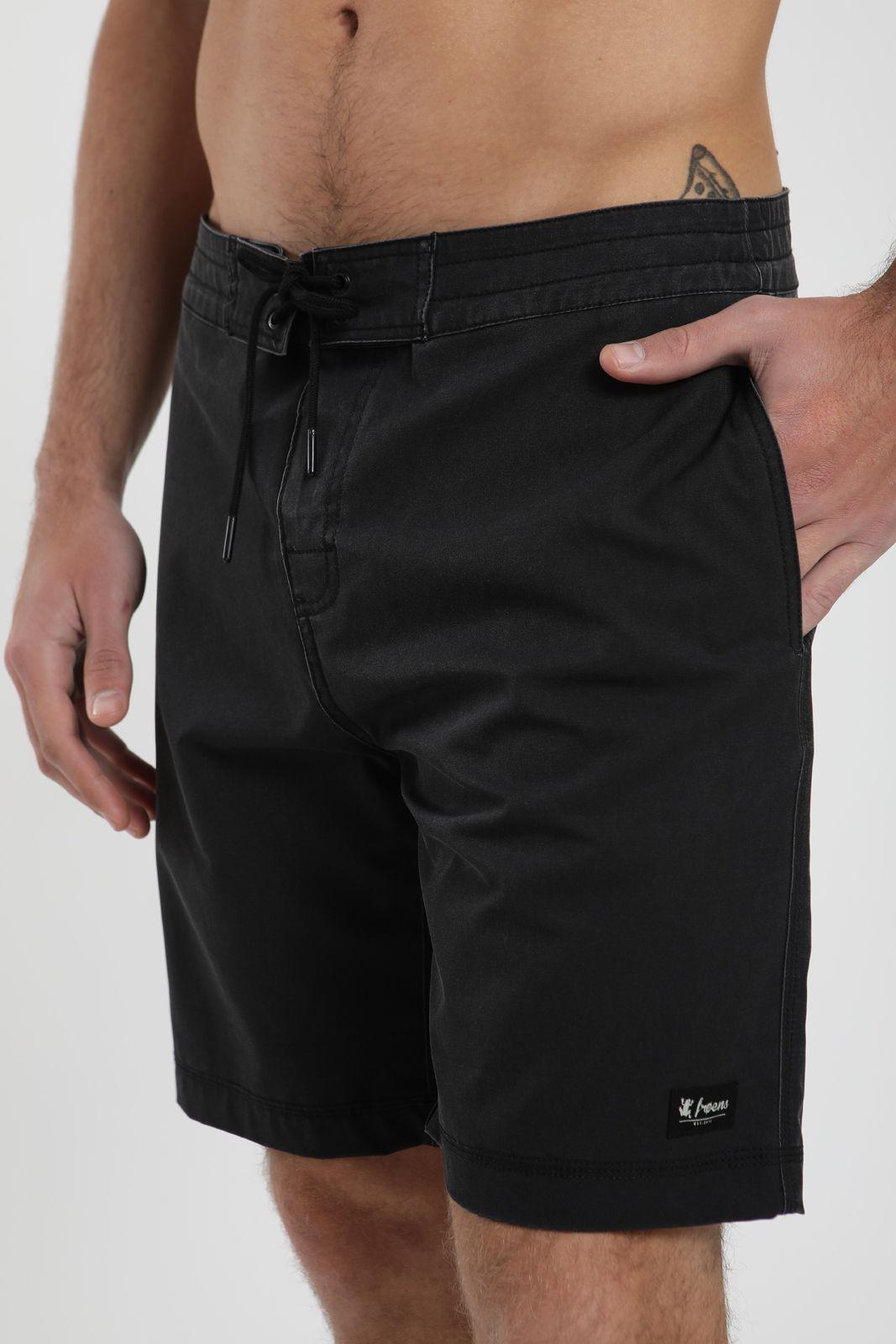Traje de Baño hombre Surf Lavado negro Poliéster Reciclado Froens-6