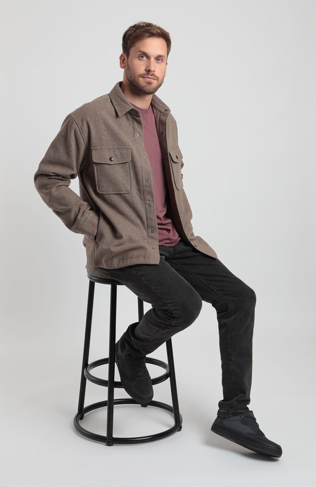 Chaqueta hombre Austral café -3