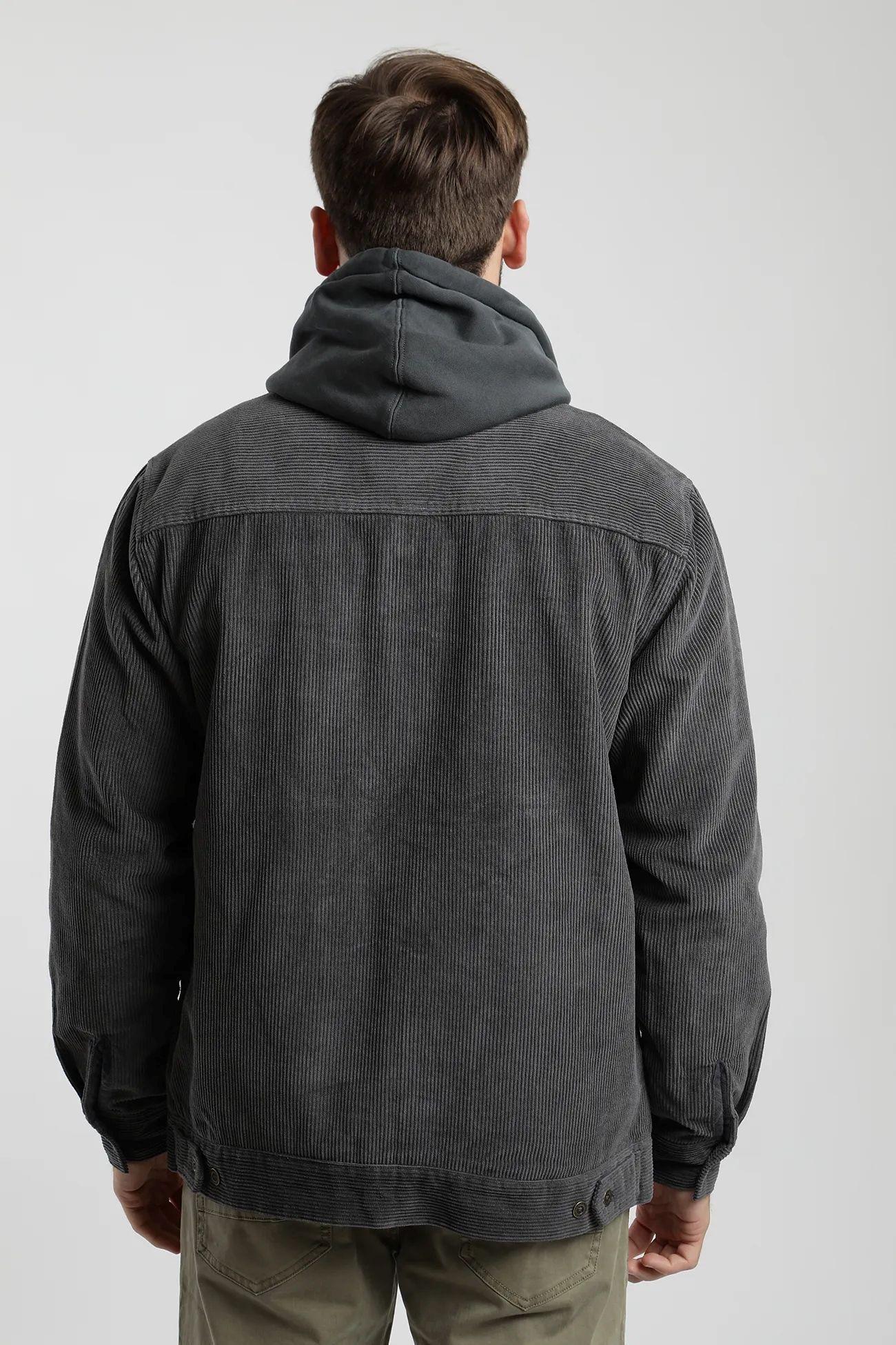 Chaqueta hombre Cord grafito  -2