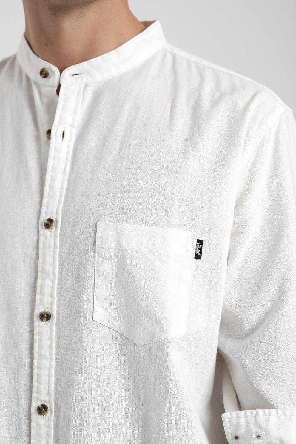 Camisa manga larga Mao blanco -2