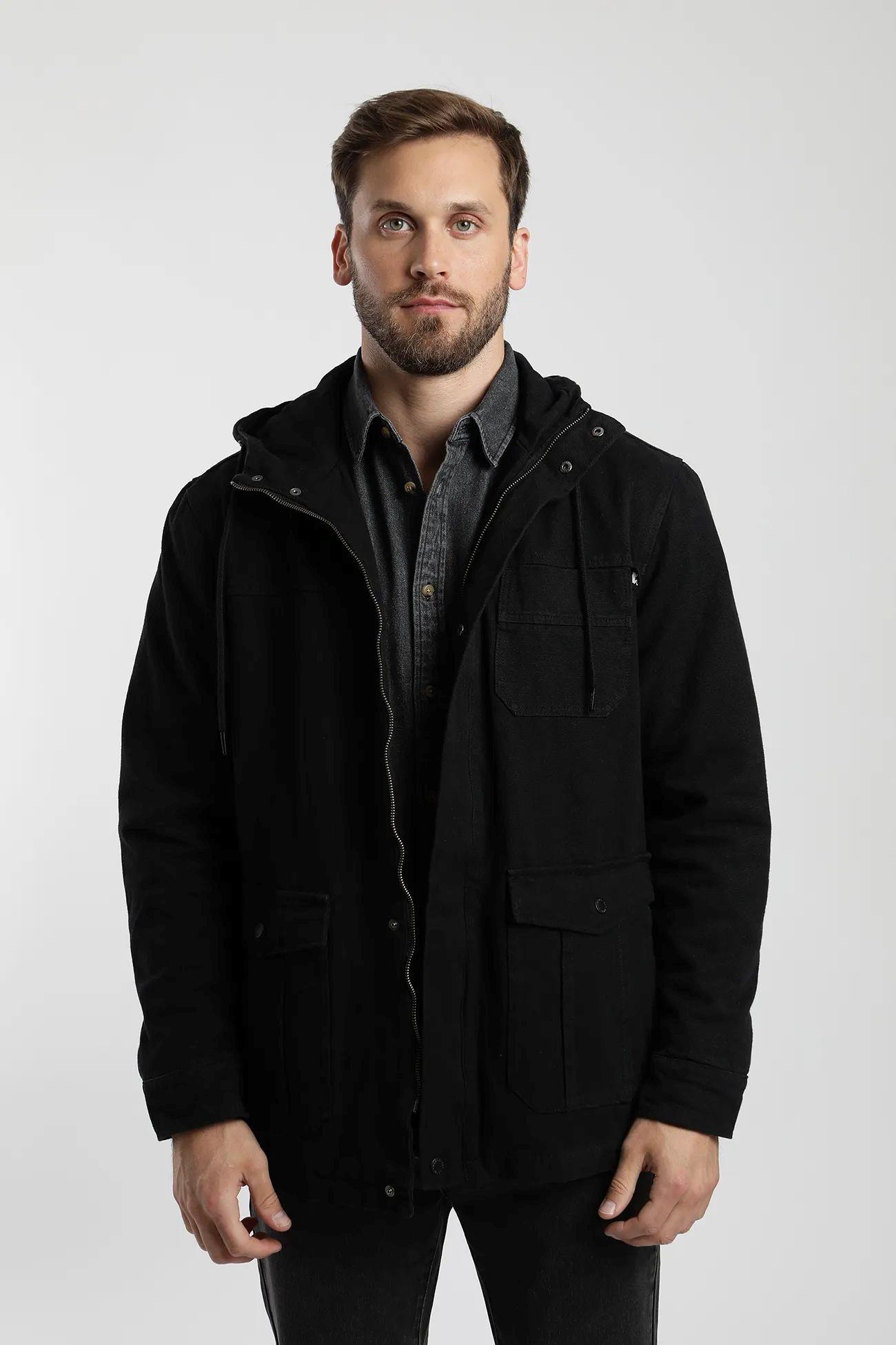 Chaqueta hombre Torres negro  -0